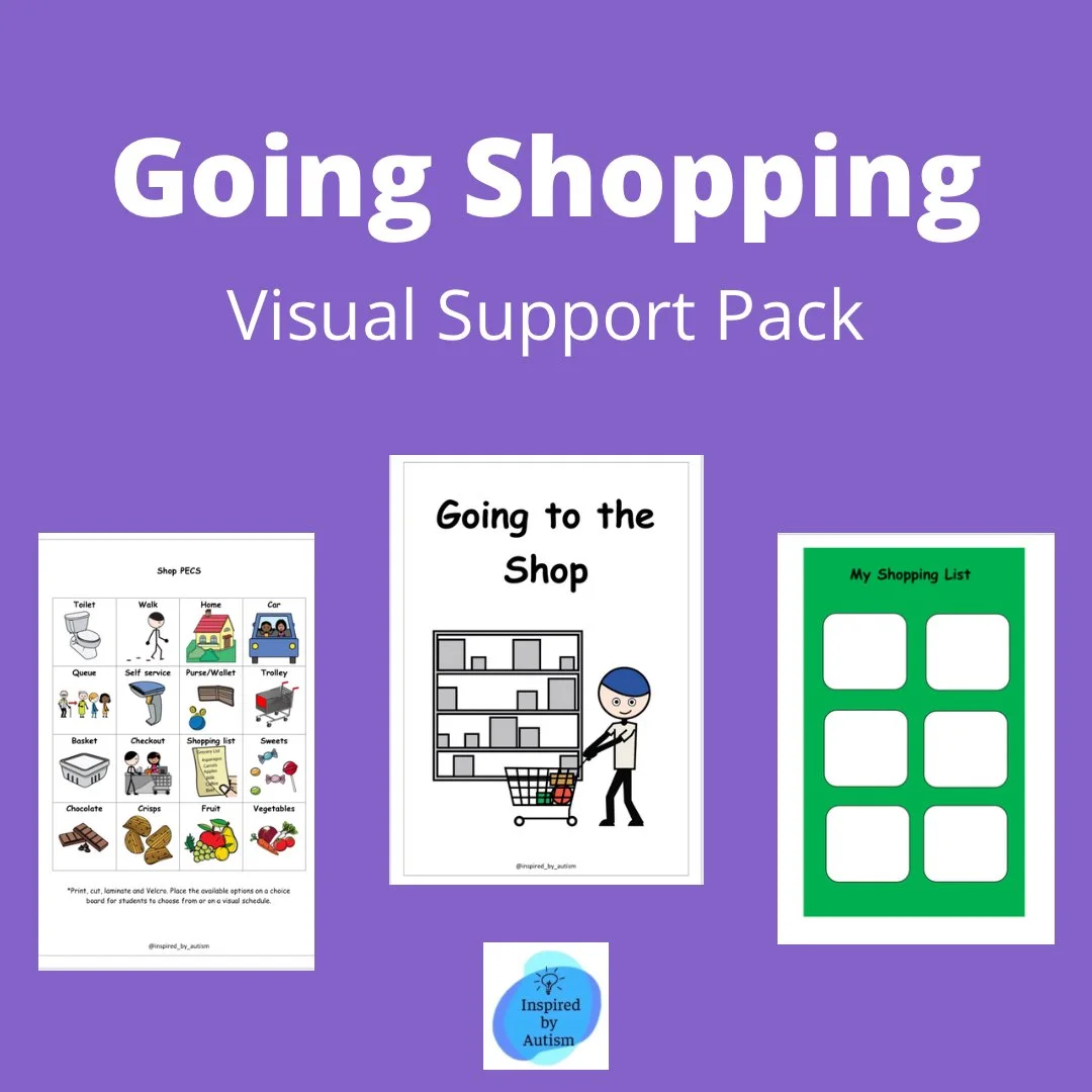 Going Shopping - Visual Support Pack — www.inspiredbyautism.org