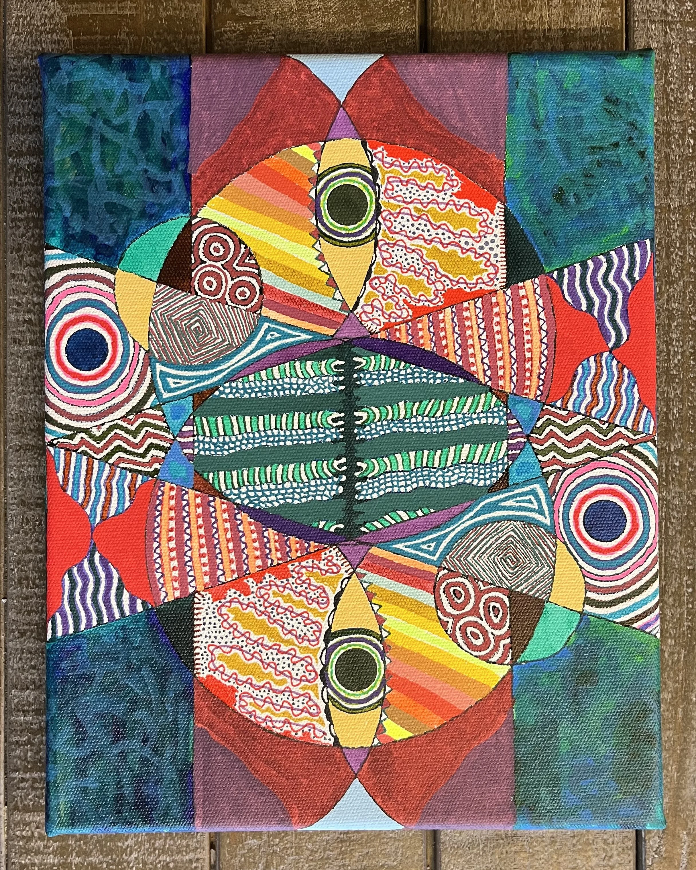 Eye Opener/8 x 10"/2025/Acrylic Paint on Canvas/For Sale