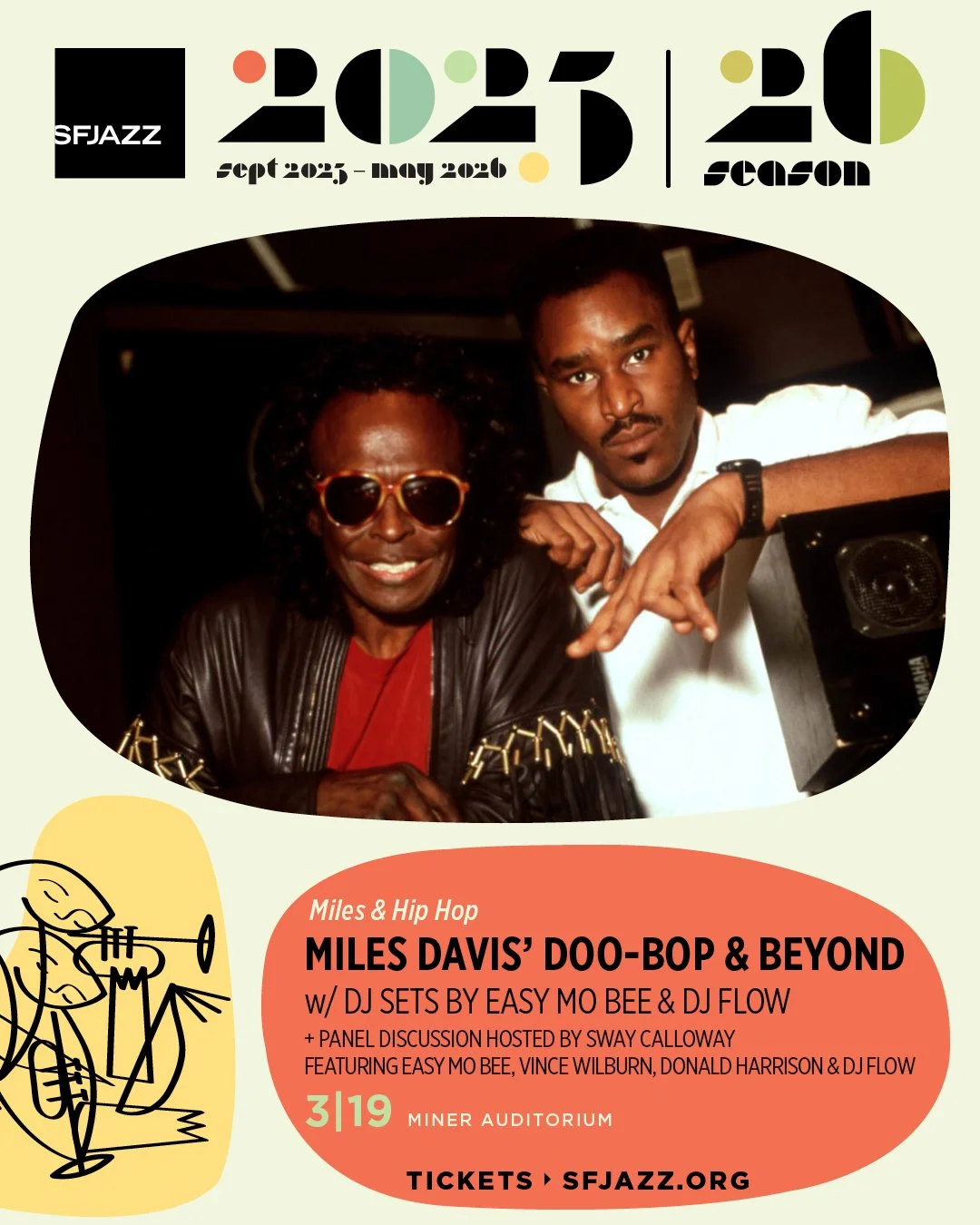 Honored to Join SFJAZZ for Miles Davis’ Doo-Bop &amp; Beyond: Miles &amp; Hip-Hop (March 19)