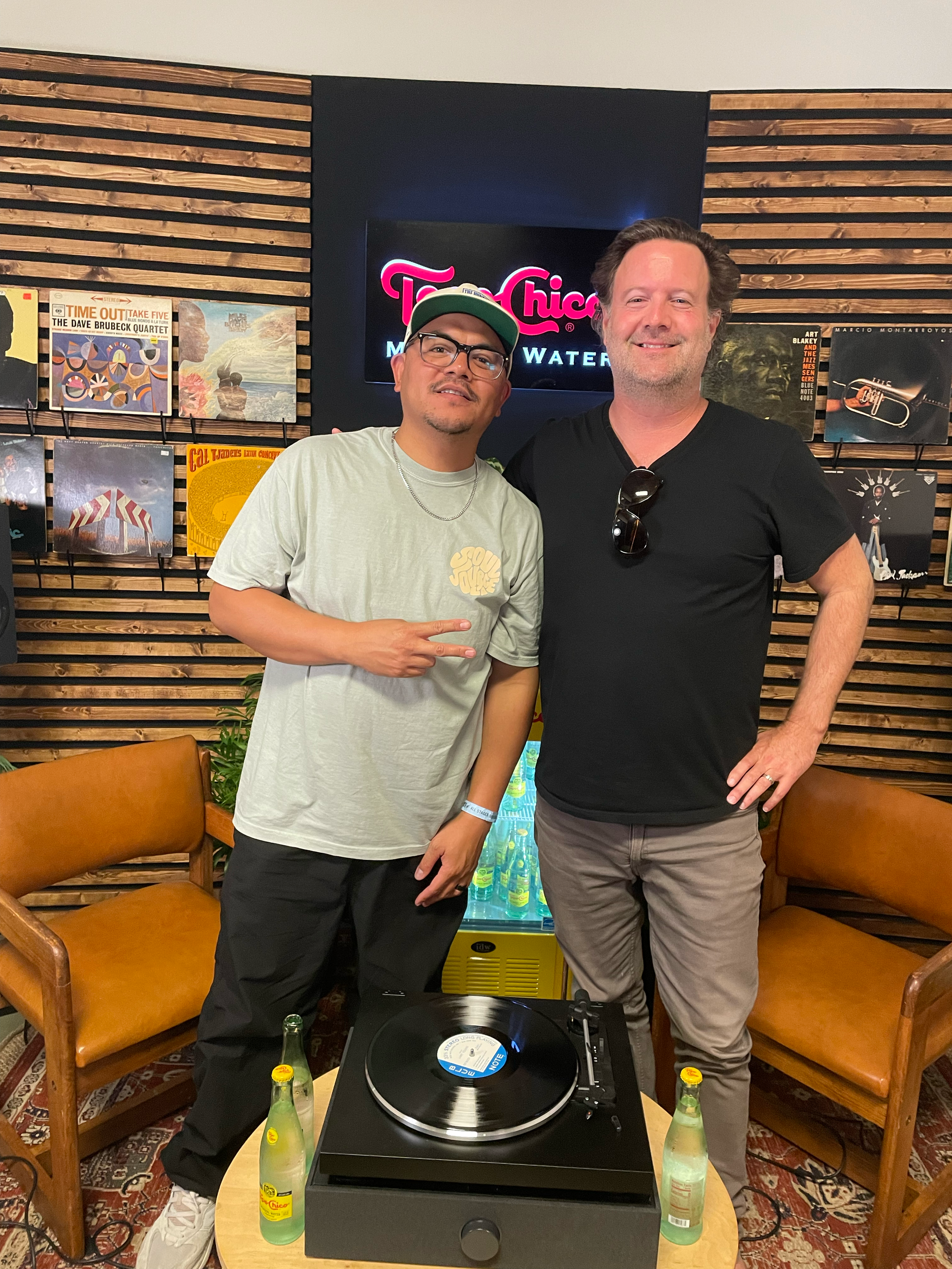 Jungle Fire at the Topo Chico Podcast Booth