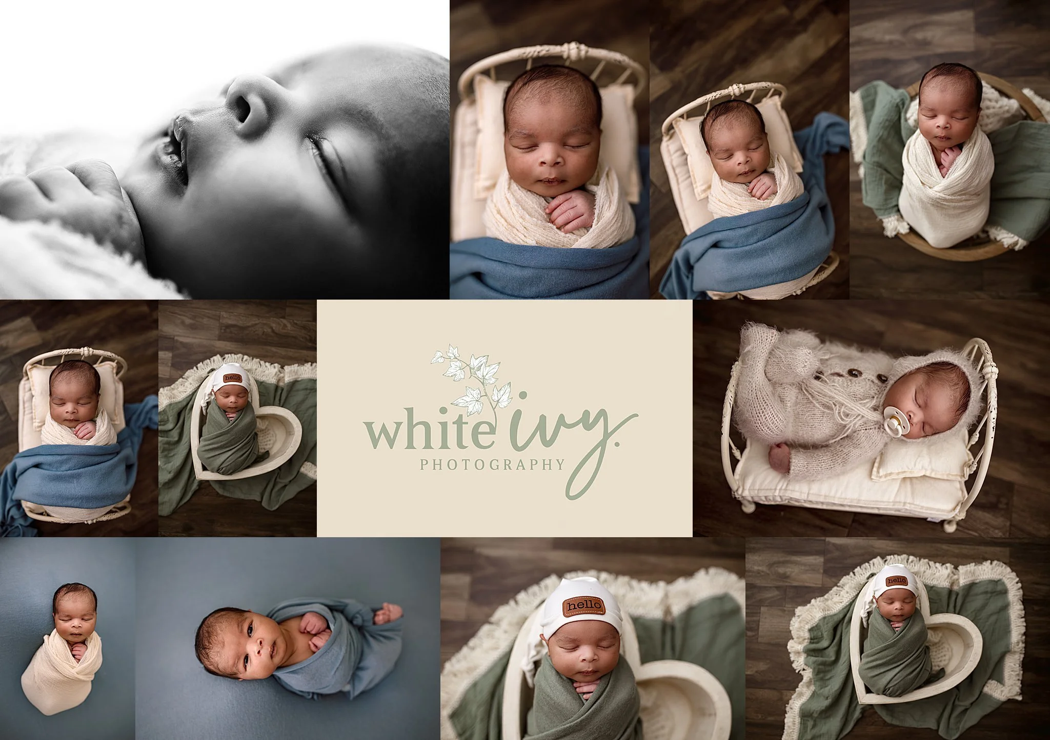 black and white family photos