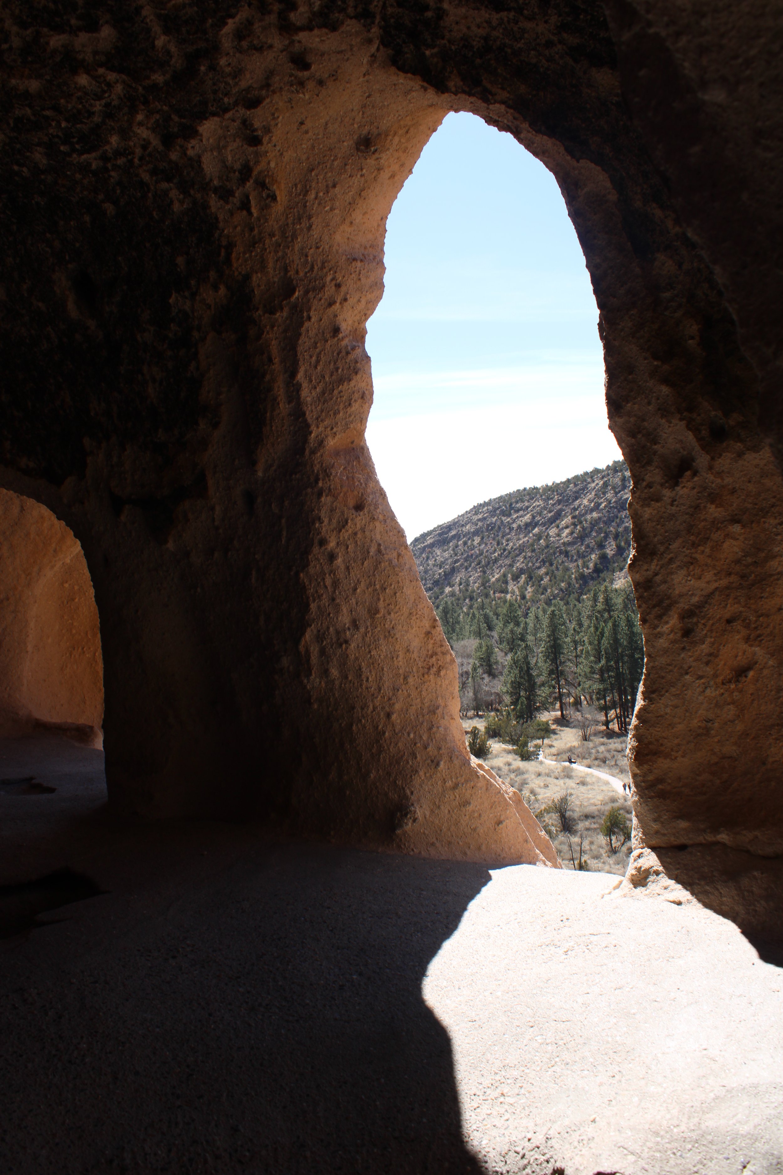 inside bandelier national monument cliff dwelling