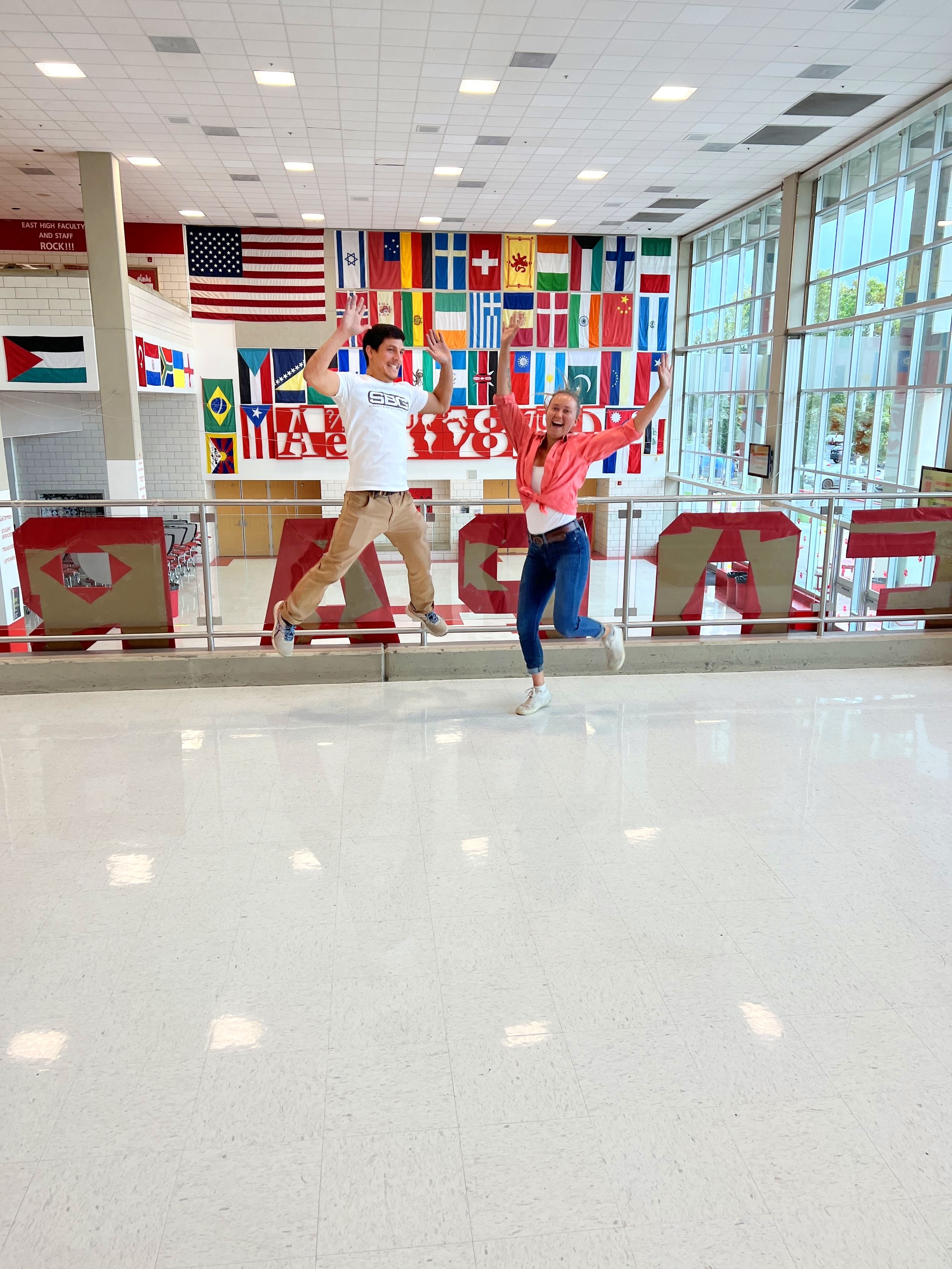 East High School commons area
