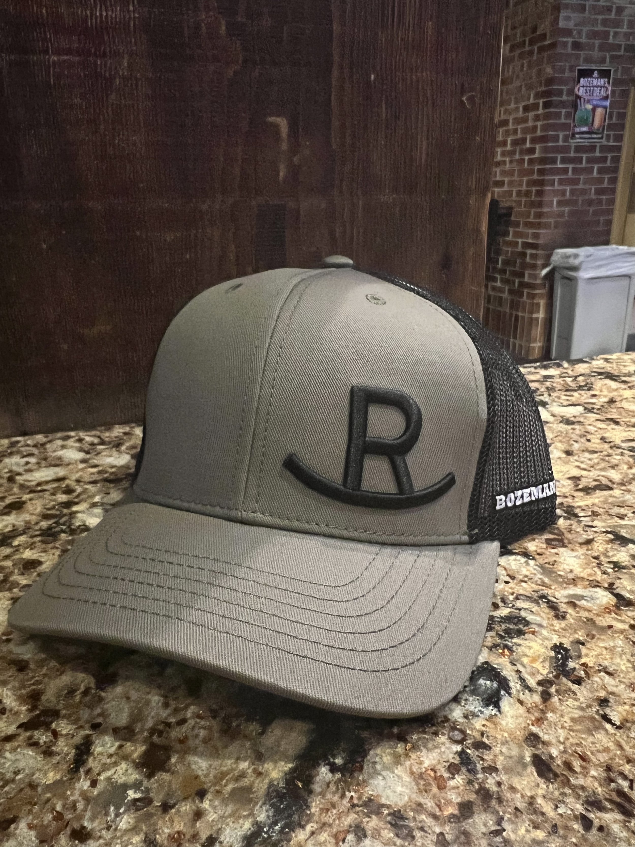 Olive Green/Black Rocking R Hat
