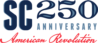 SC 250th anniversary logo with 'American Revolution' written below
