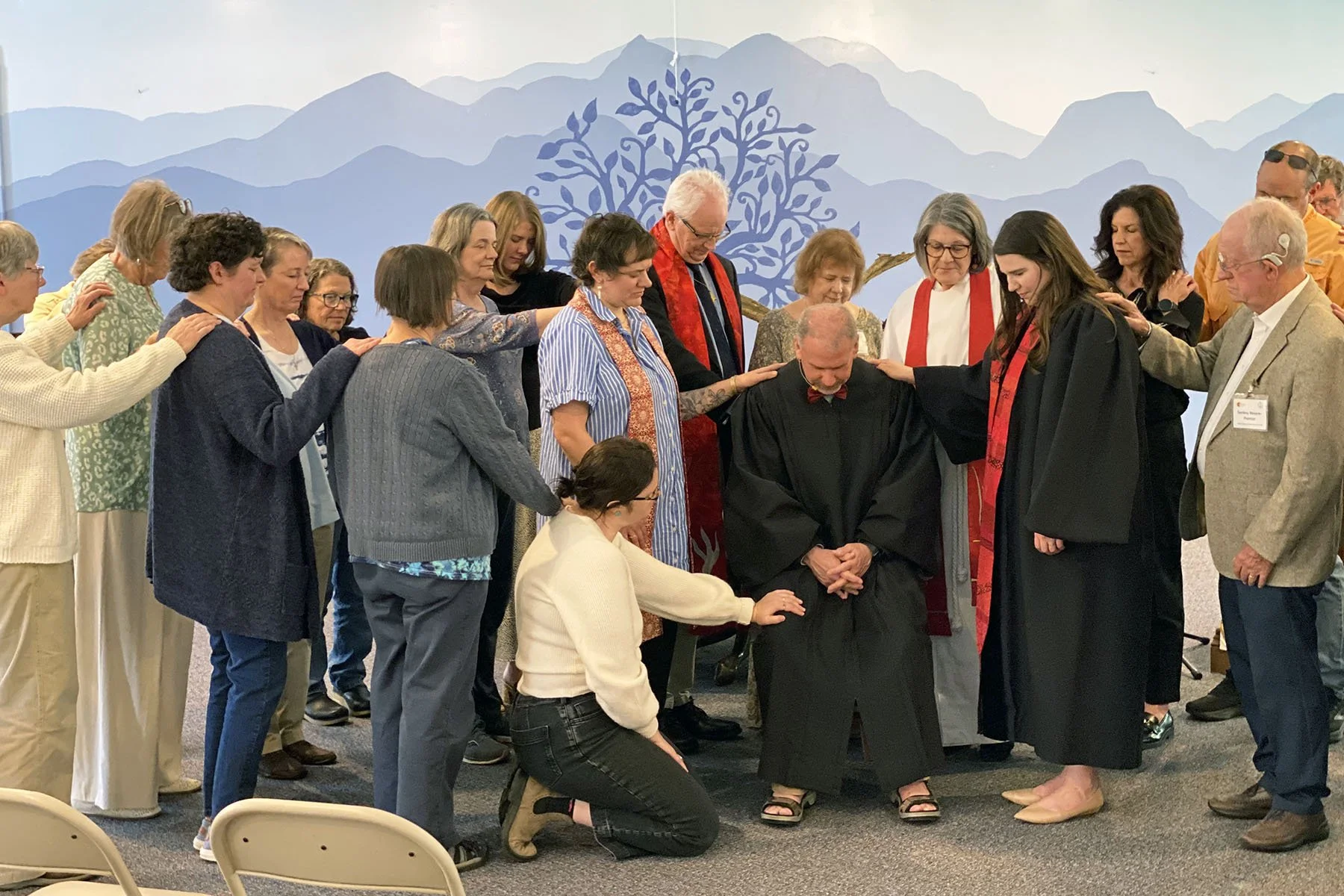 Steve Marks ordained as minister in the United Church of Christ at High Country UCC service on March 21