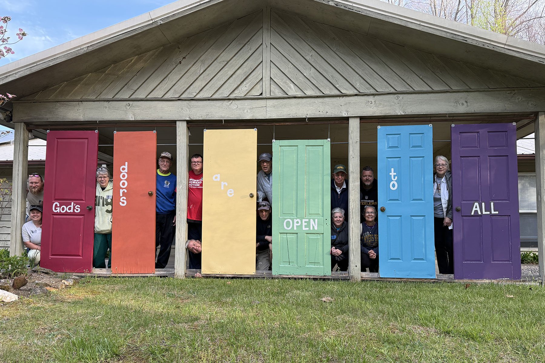 Hurricane Helene long term disaster recovery continues, with a volunteer group representing two churches from Fredrick, Md.