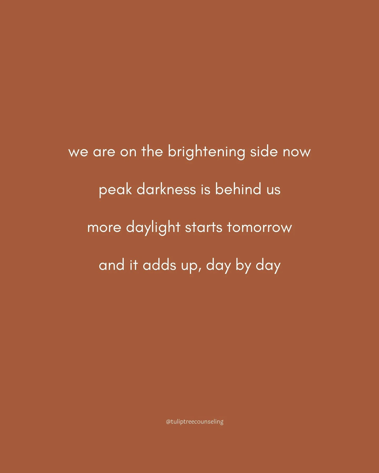 today is the winter solstice, the shortest day of the year. starting tomorrow, daylight begins to return. it is subtle at first, and it is real, and it adds up.

if you have been feeling heavier lately, less motivated, more sensitive, or just tired i