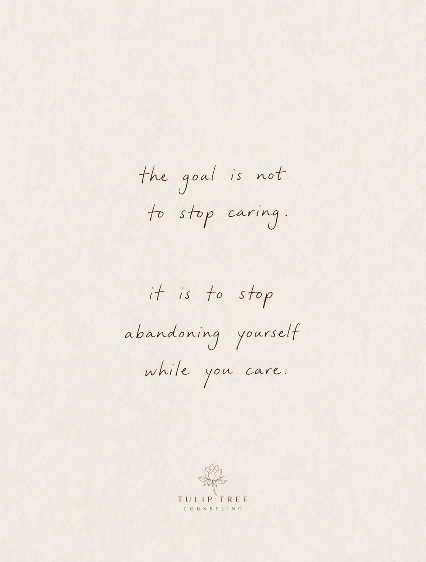 the goal isn&rsquo;t to care less.
it&rsquo;s to stay with yourself while you care.

this is where so many people get stuck - not because they feel too much, but because they lose themselves trying to hold everyone else.

care can be a strength. and 