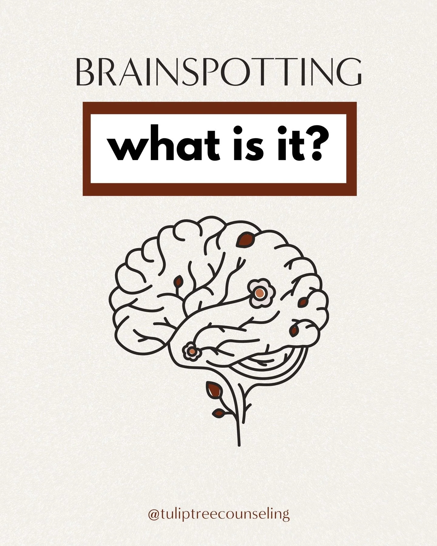 "brainspotting" is one of those therapy words that can sound a little mysterious at first...

yet at its core, brainspotting is a type of therapy that helps people process painful, overwhelming, or stuck experiences by noticing where their 