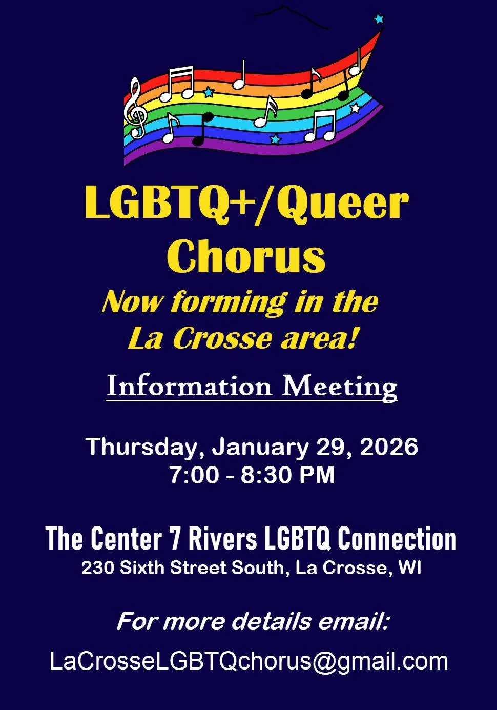 LGBTQ+/Queer Chorus Informational Meeting