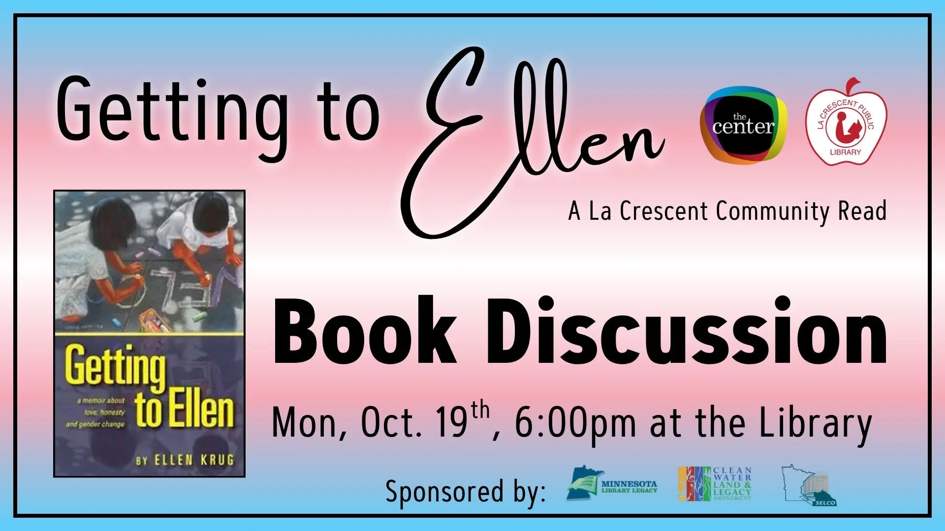 La Crescent Community Read: Book Discussion for Getting to Ellen