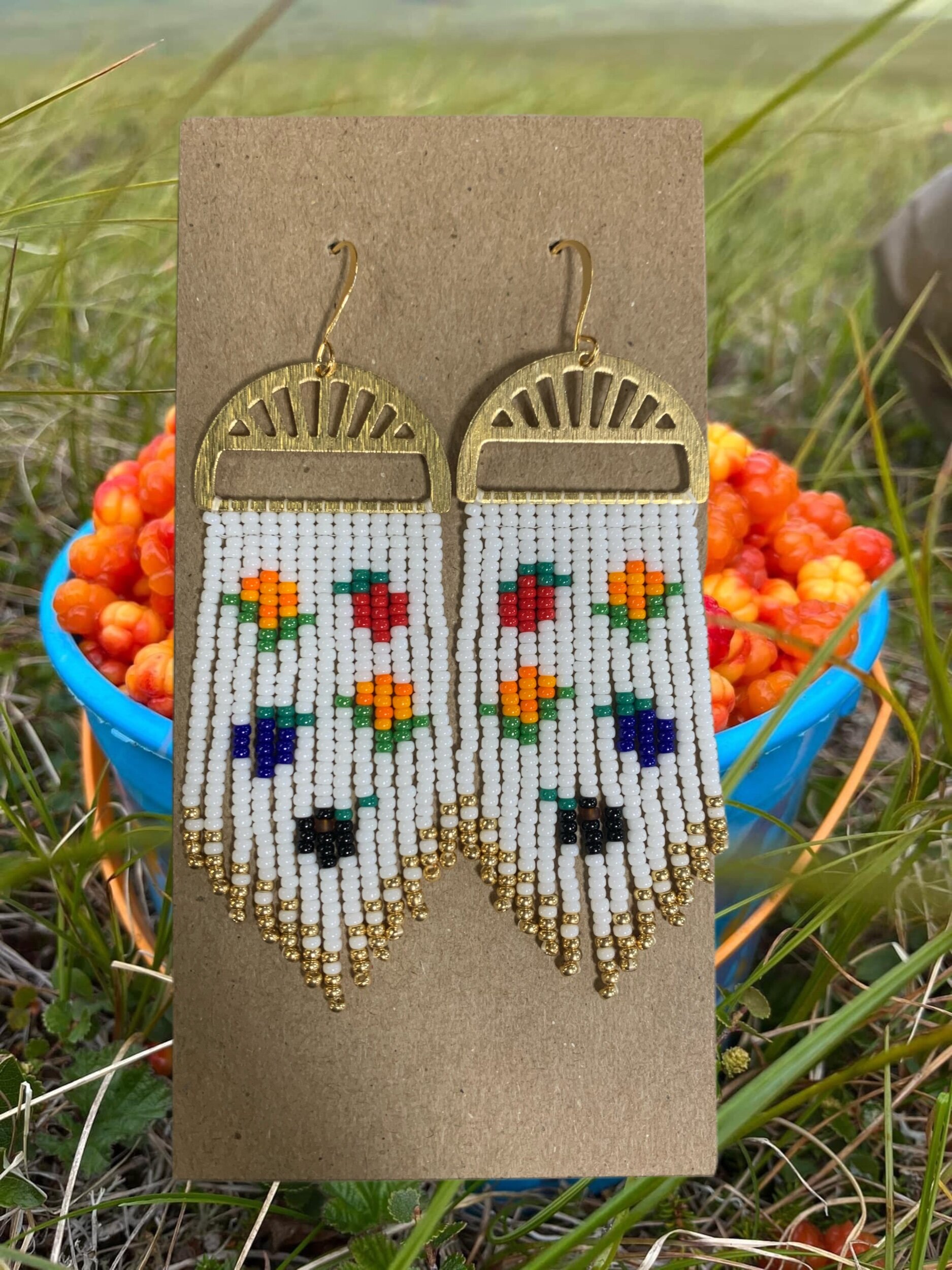 Berry Medley on Brass Frame