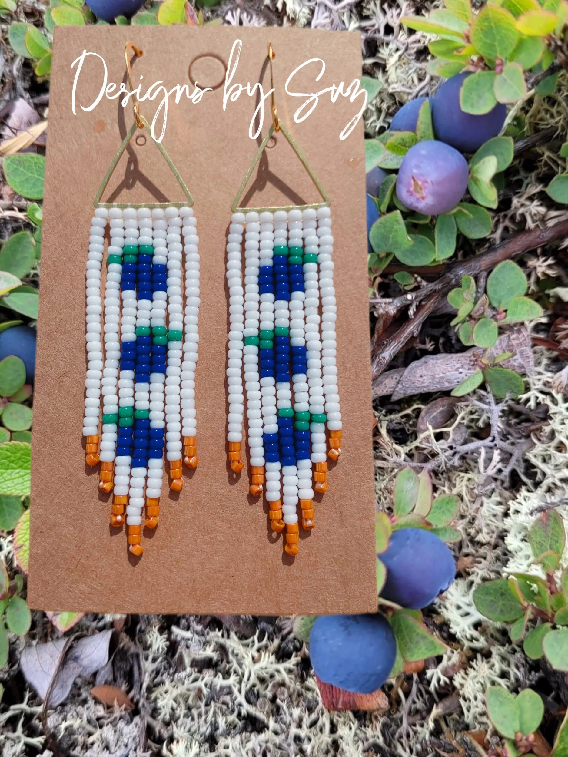 Blueberries on Triangle Frame