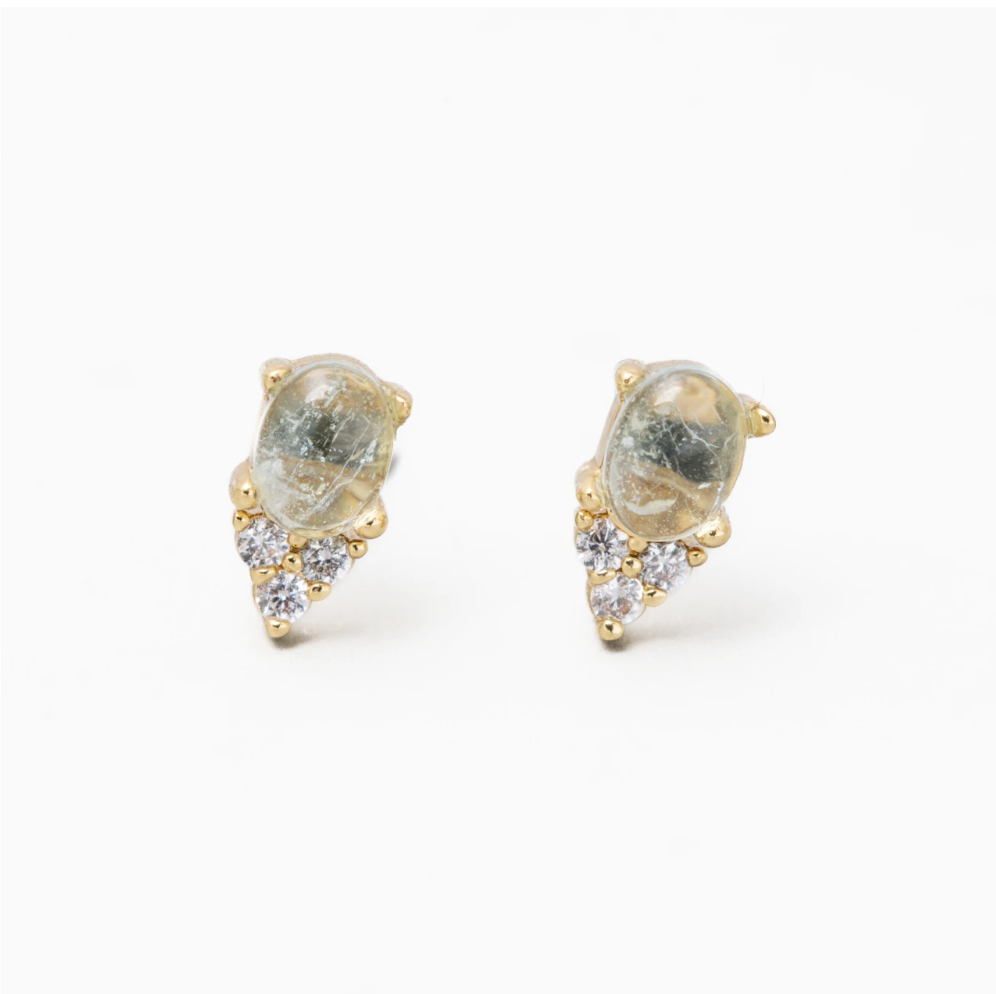 JANET AQUAMARINE EARRING