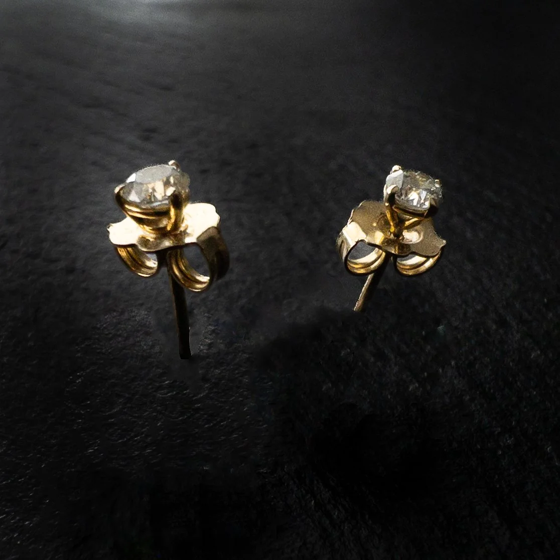 0.30CTW MARTINI DIAMOND STUDS - 18KYG