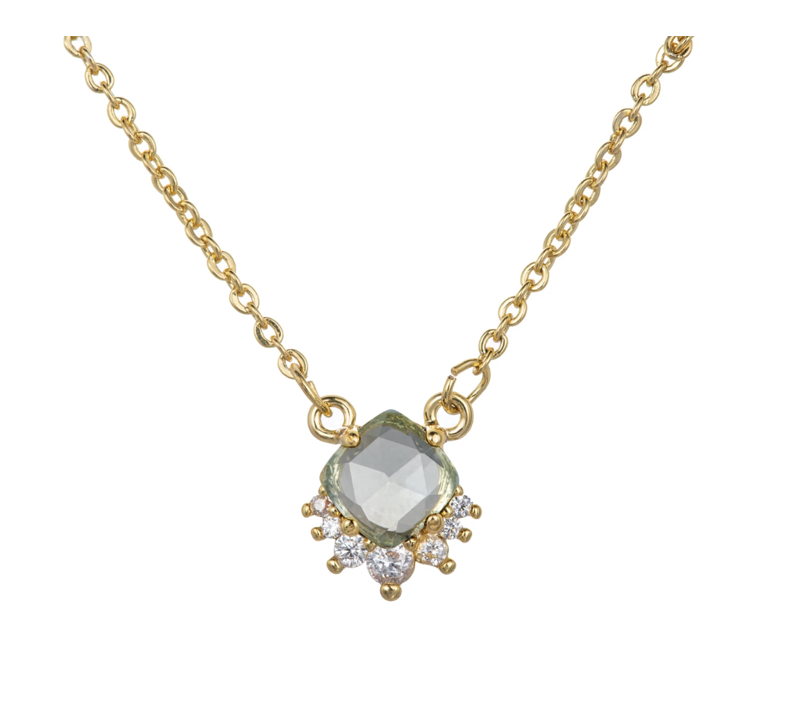 GEMSTONE BLUE TOPAZ NECKLACE - IDA