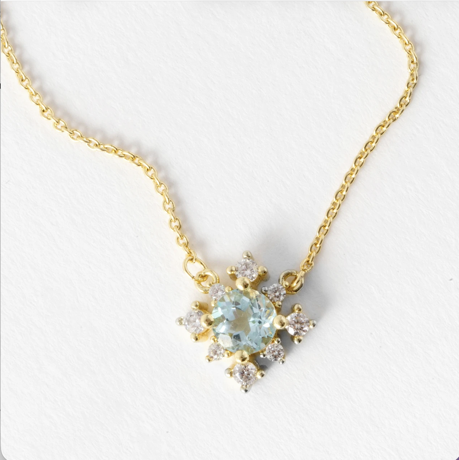 ELENA NECKLACE - BLUE TOPAZ