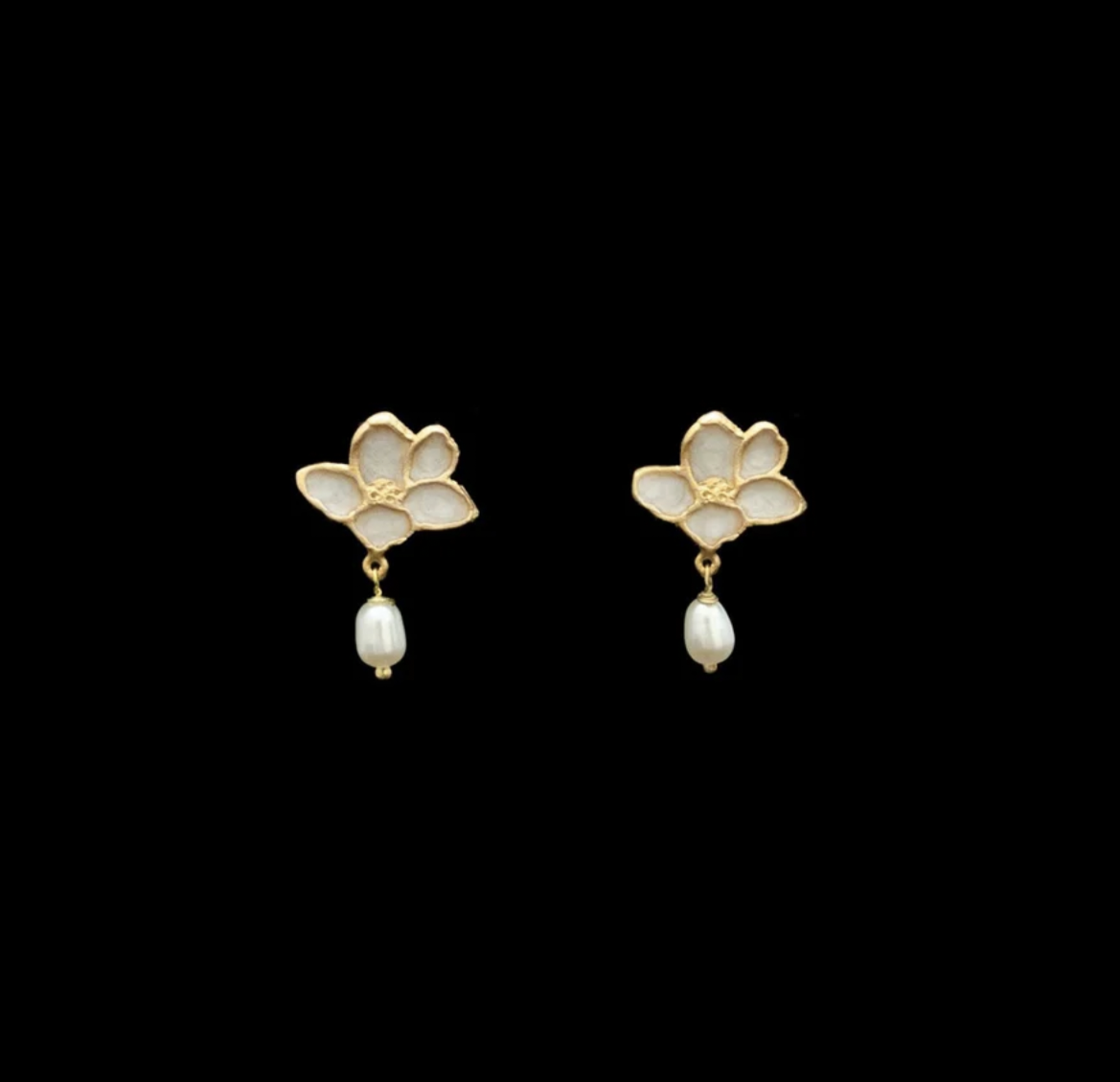 PLIQUE-Á-JOUR POST EARRING
