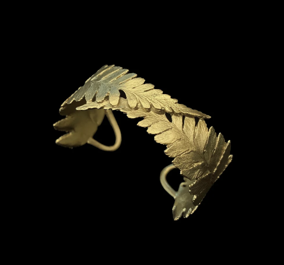 BRONZE FERN CUFF