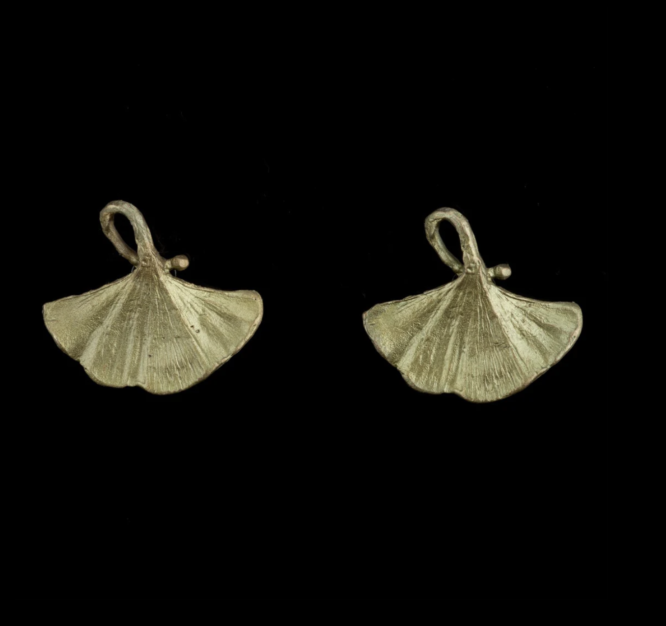 GINKGO POST EARRINGS