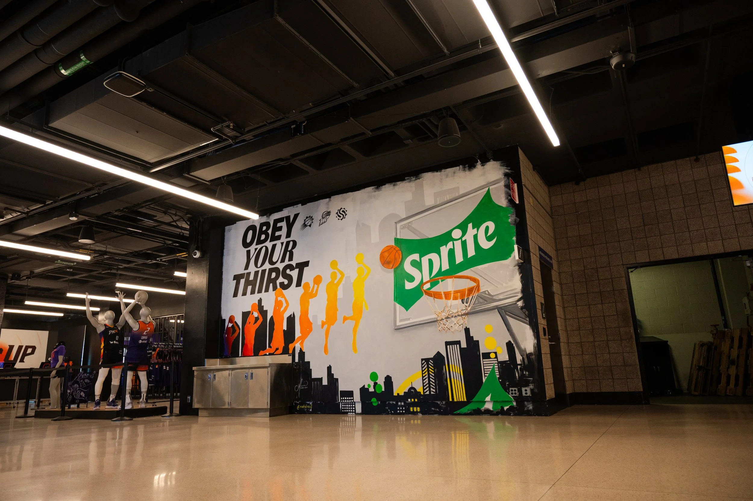 "Obey Your Thirst" - Phoenix Suns Sprite Mural