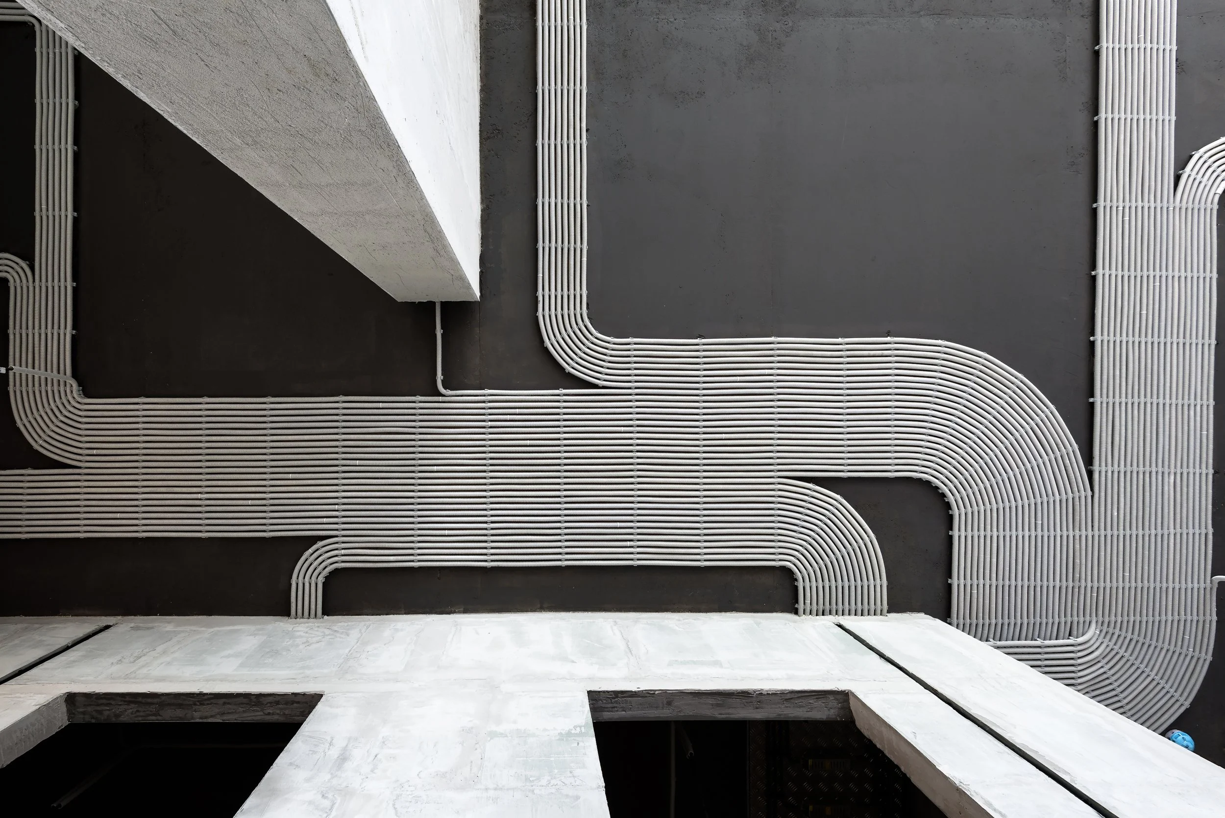 Beautifully organized electrical conduit
