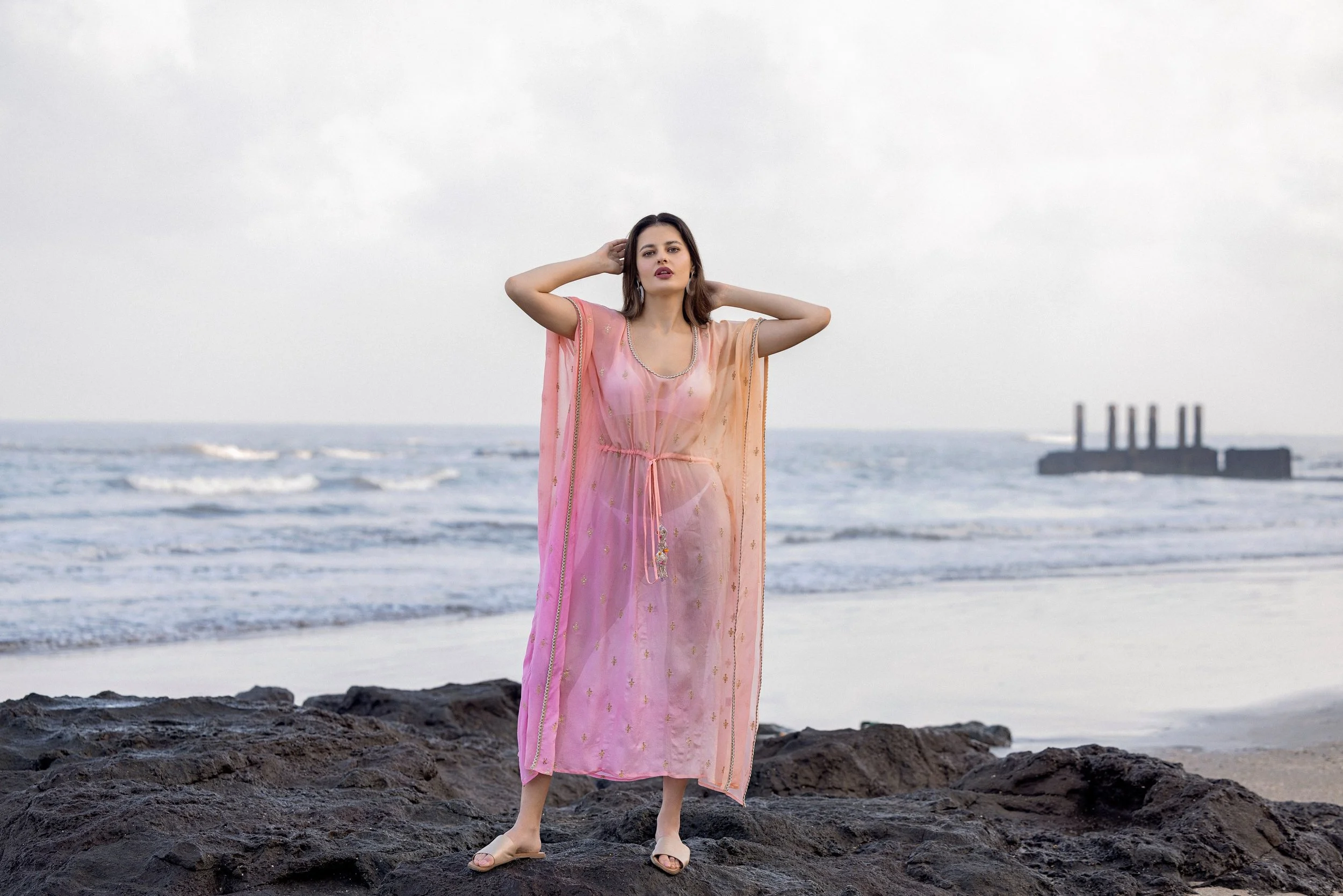 Sunset Rose Kaftan