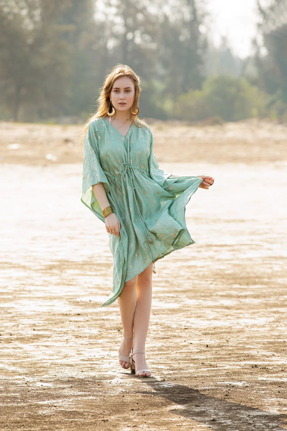 Bermuda Kaftan from KUMARI’s Royal Sensei archive, photographed on location.