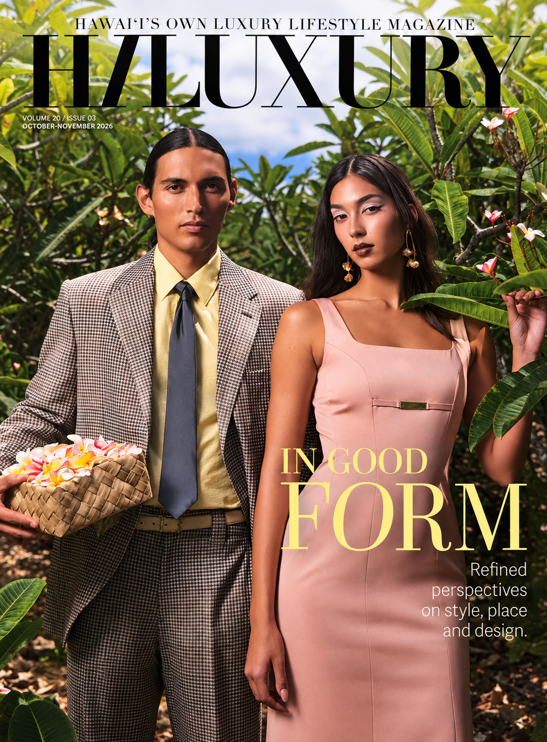 HILUXURY October–November 2026 cover, the issue featuring KUMARI in “Of Gossamer and Gold” by Kara Fujita.