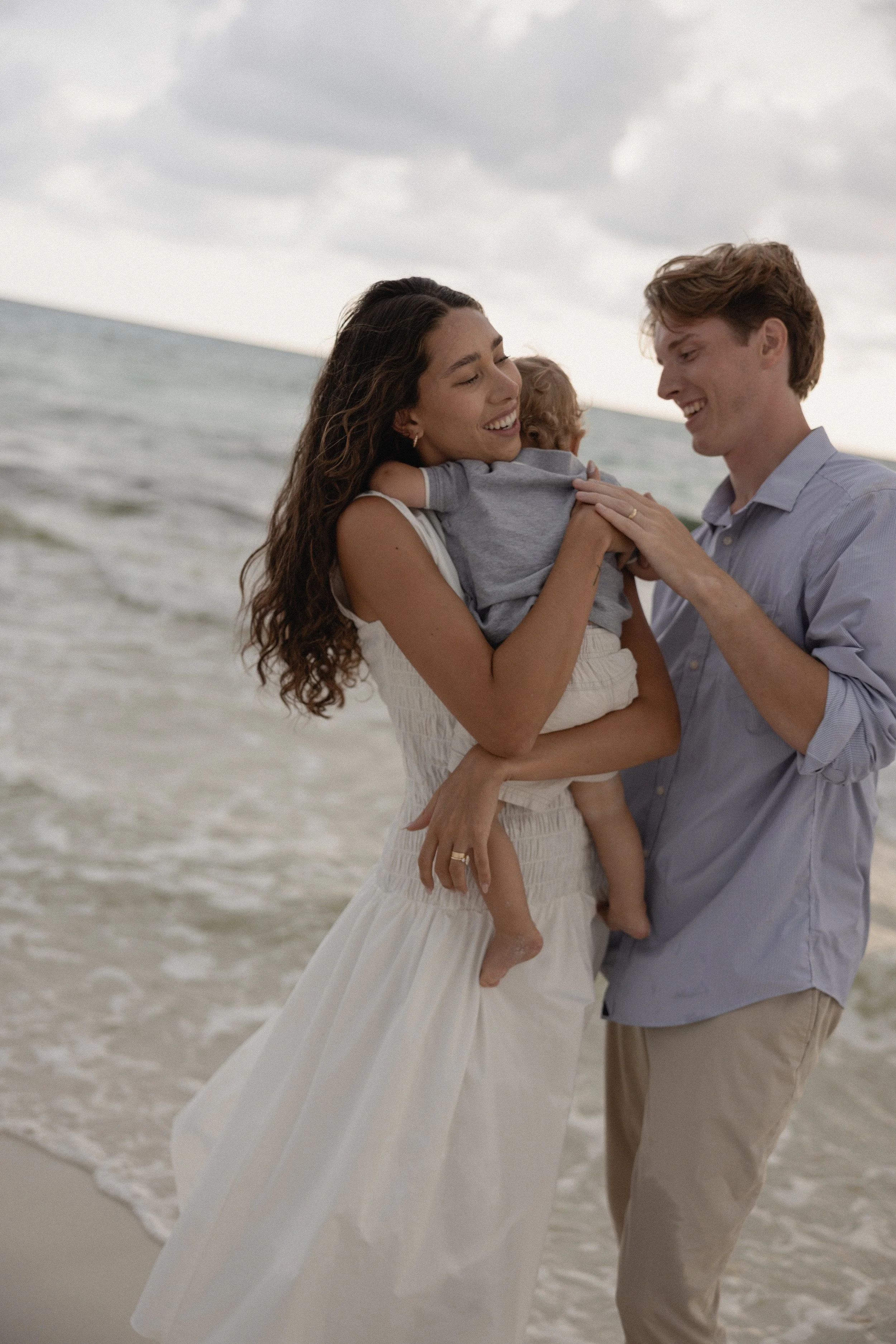 Sara, Hayes, and Ezra in 30a