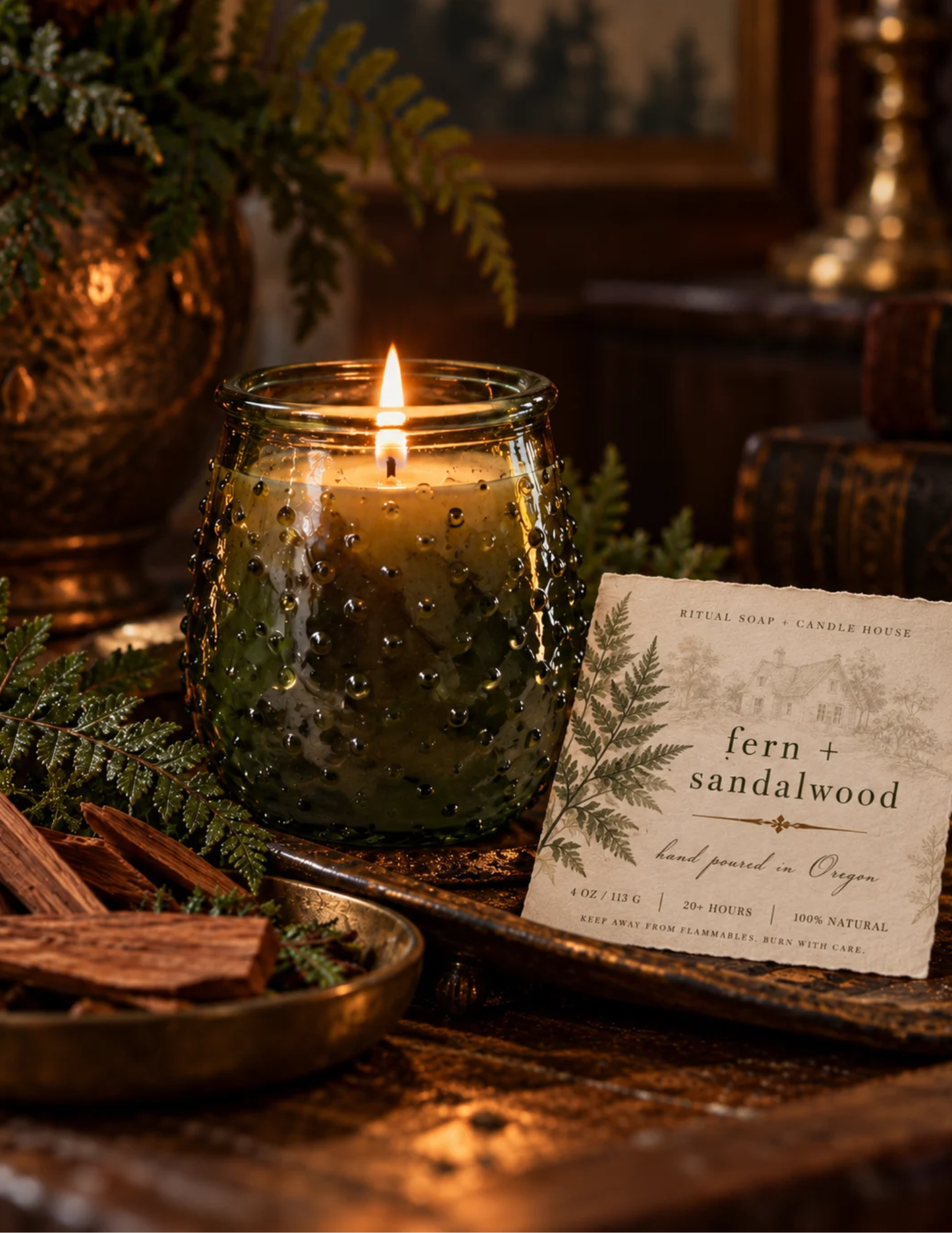 Fern + Sandalwood Candle