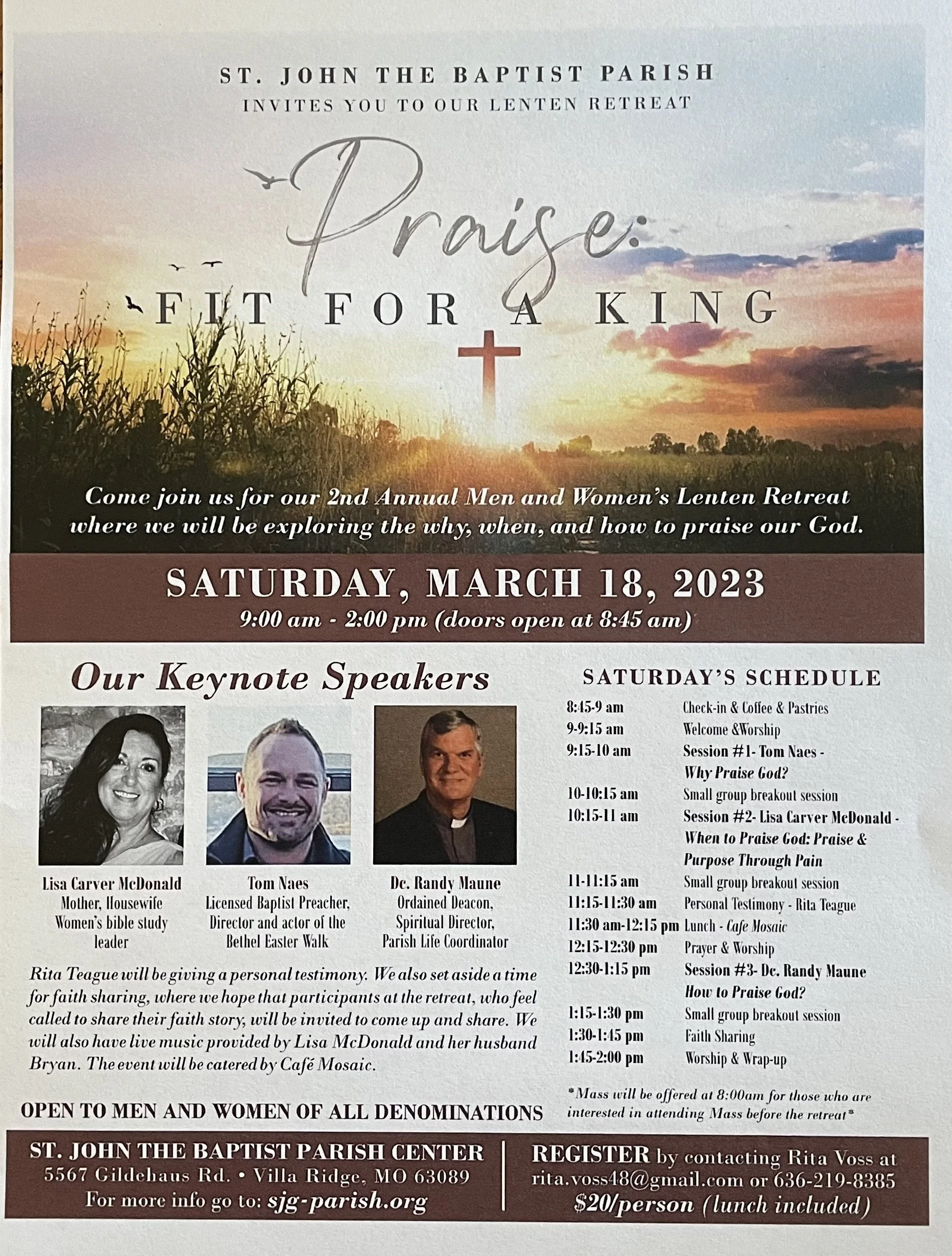 Our Events — St. John the Baptist Gildehaus Catholic Church