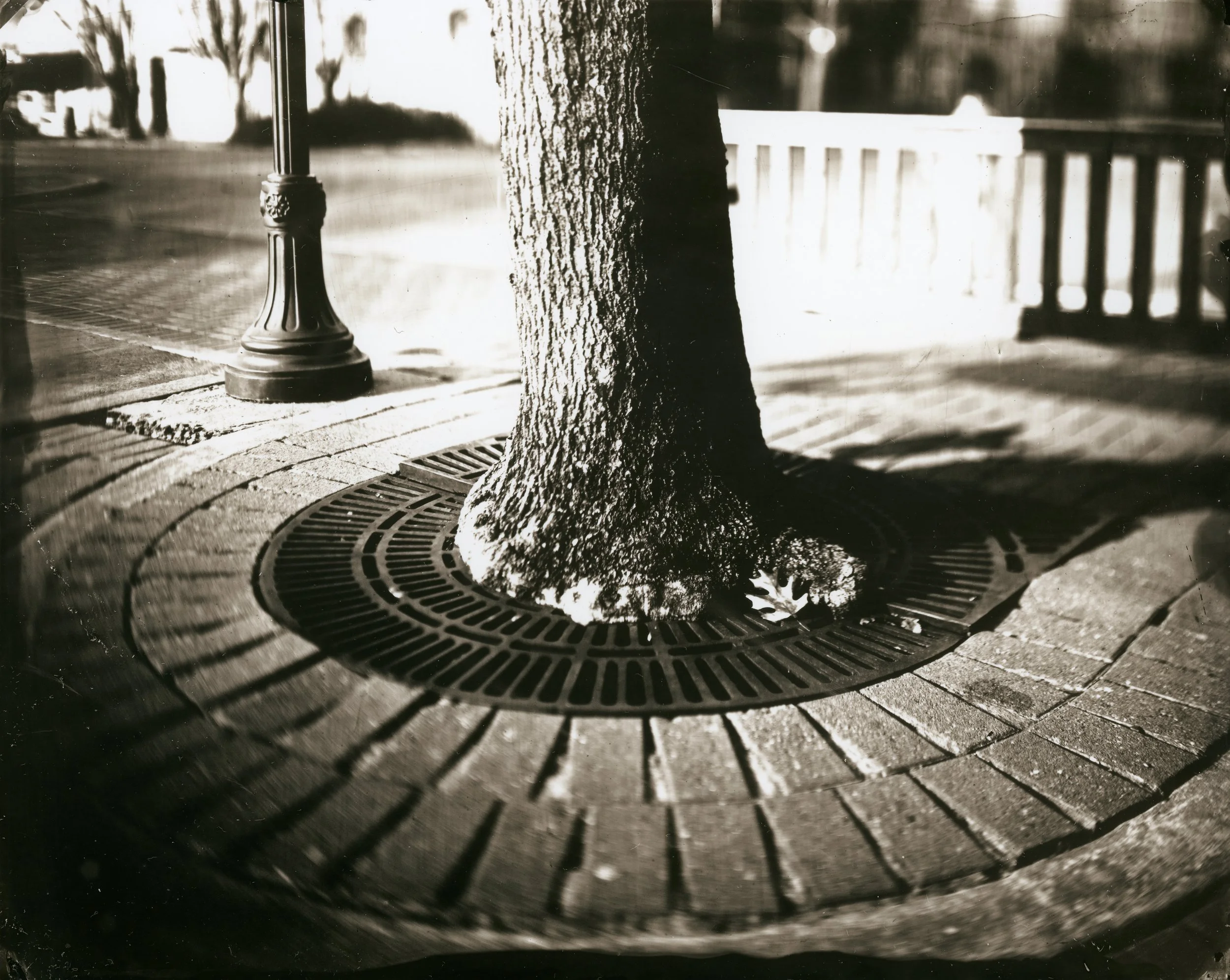 "Round and rectangular things around our city square"