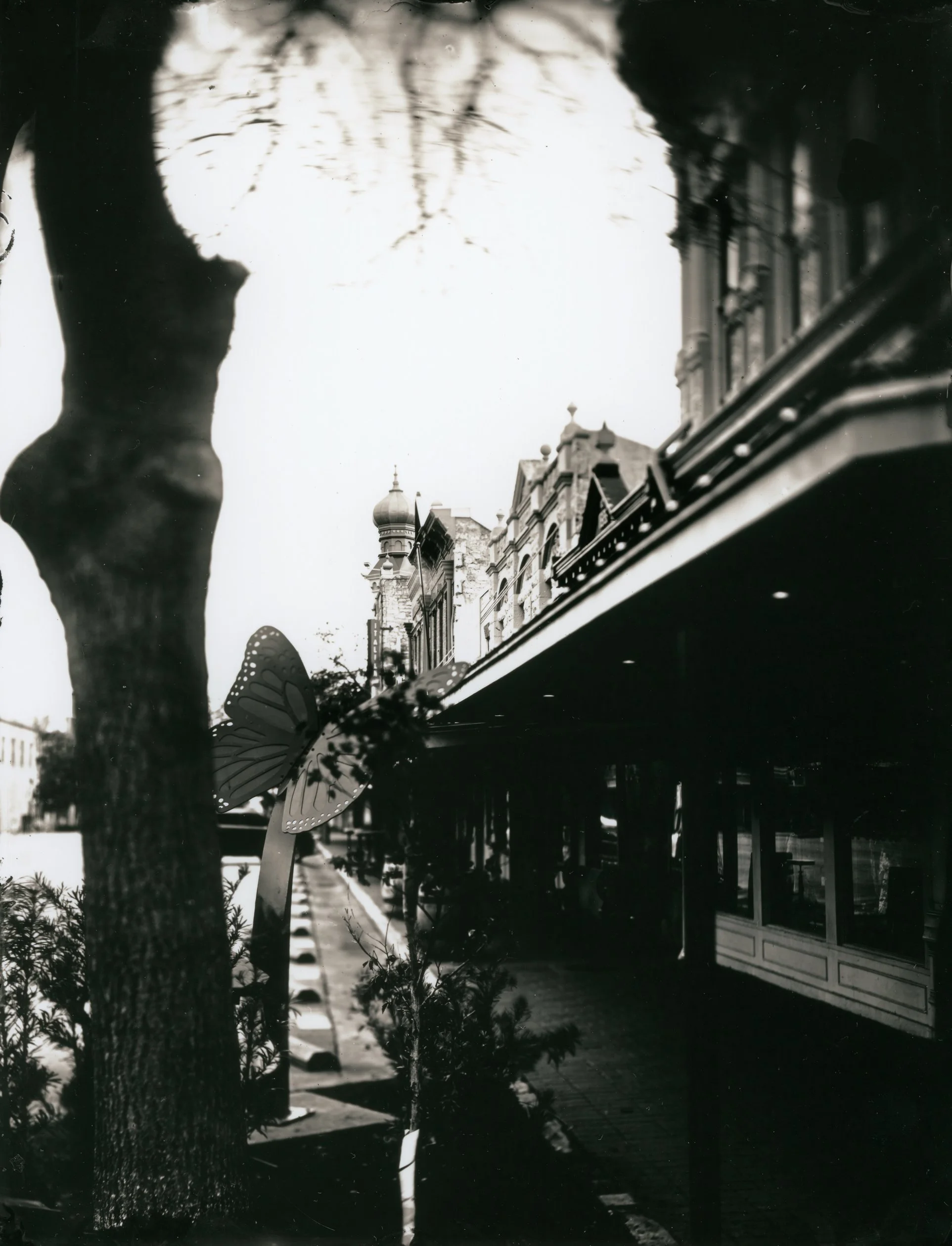 East side of the square