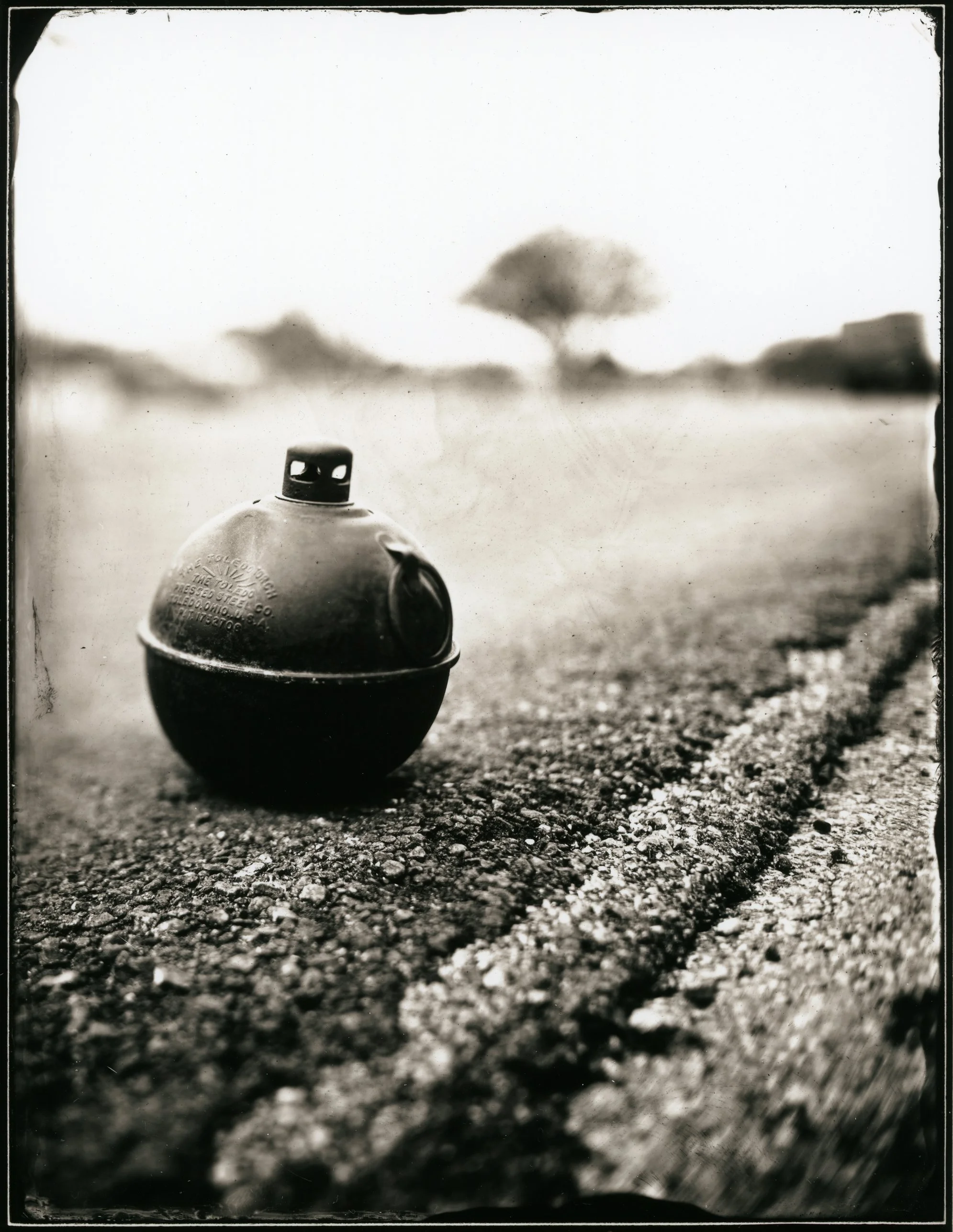 A "Smudge Pot" road flare.