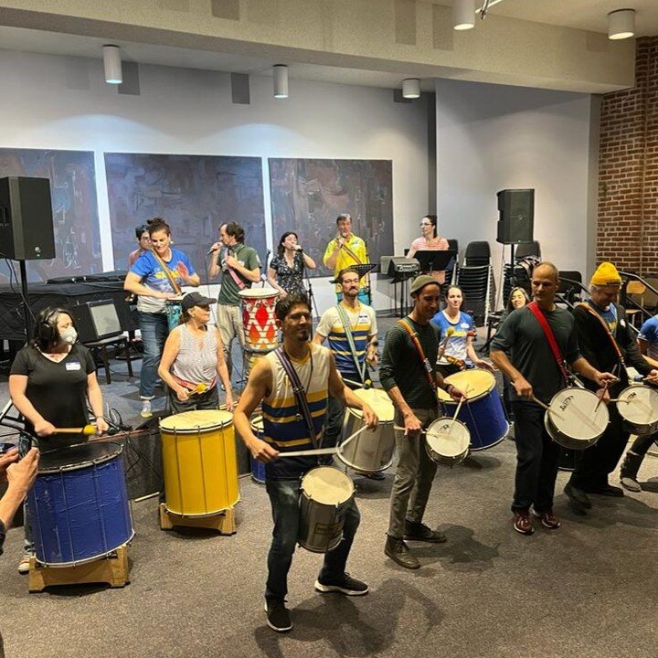 Earlier this year we won a Arts3c grant and were able to buy some audio gear. We now are getting the melodic section of Portland Samba trained up and rehearsing! 
Thank you to RACC for making this next evolution possible! 

@regionalarts