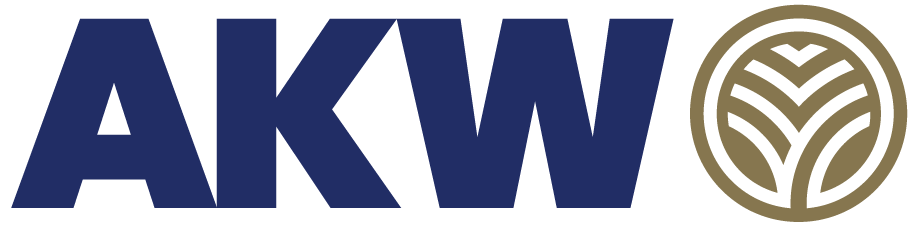 AKW main logo - 2 colours PMS 280 Navy and PMS 871 Gold