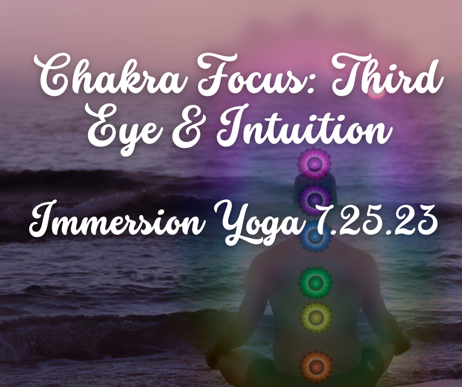 Immersion Yoga: Chakra Focus- Third Eye/ Intuition