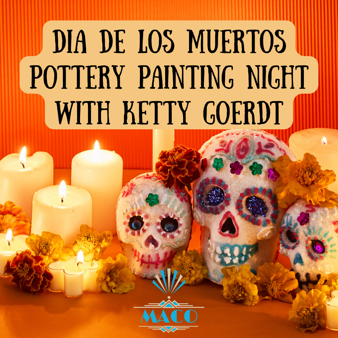 Dia De Los Muertos Pottery Painting Night with Ketty Goerdt