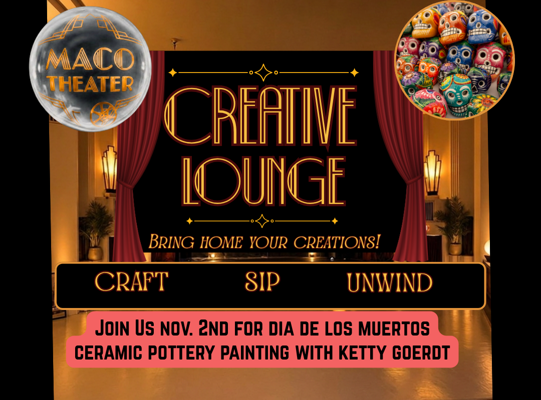 Creative Lounge Night! Dia De Los Muertos Pottery Painting Night with Ketty Goerdt