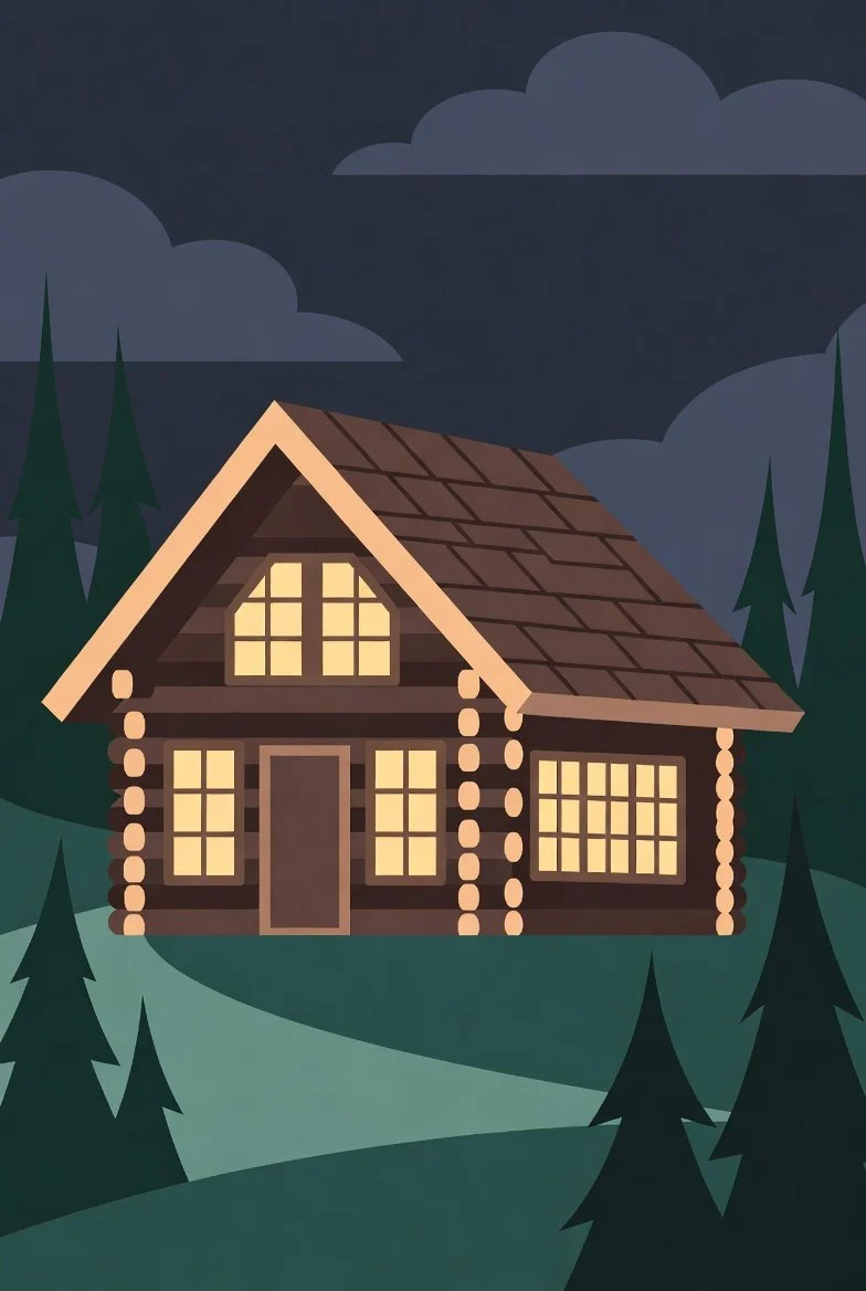 Log Cabin Digital Design's Essential Care Plan icon - A graphic of a map pin with a gear inside, labeled 'Recommended'.