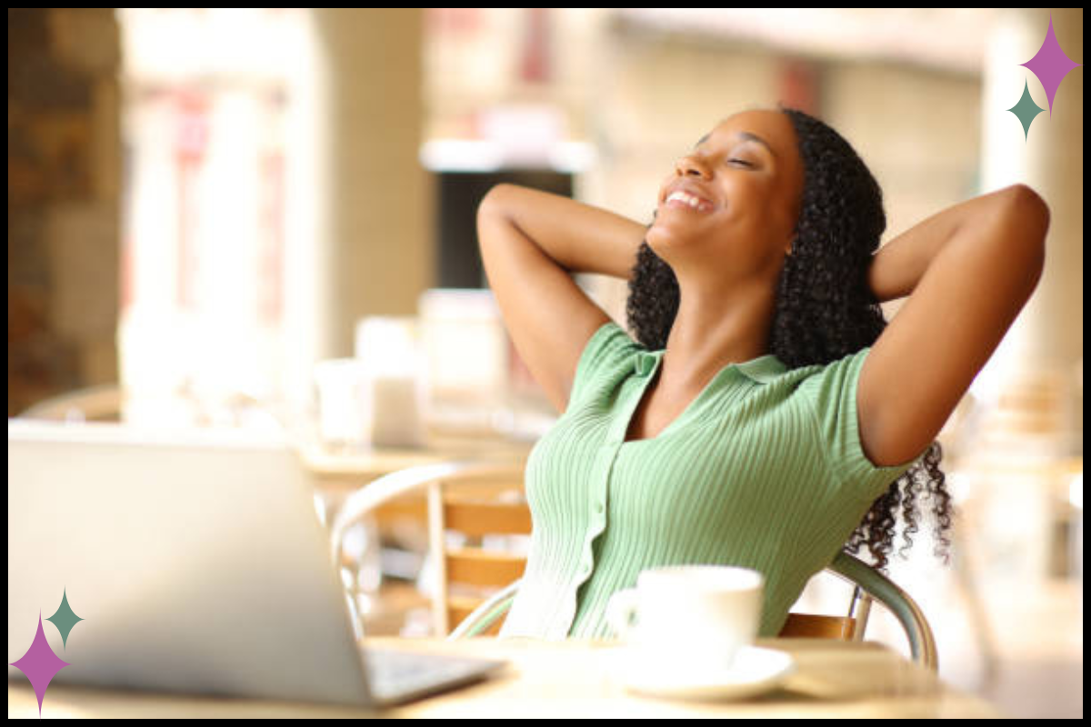 A clinician or supervisor taking a grounding breath after reflecting on what supportive supervision requires.