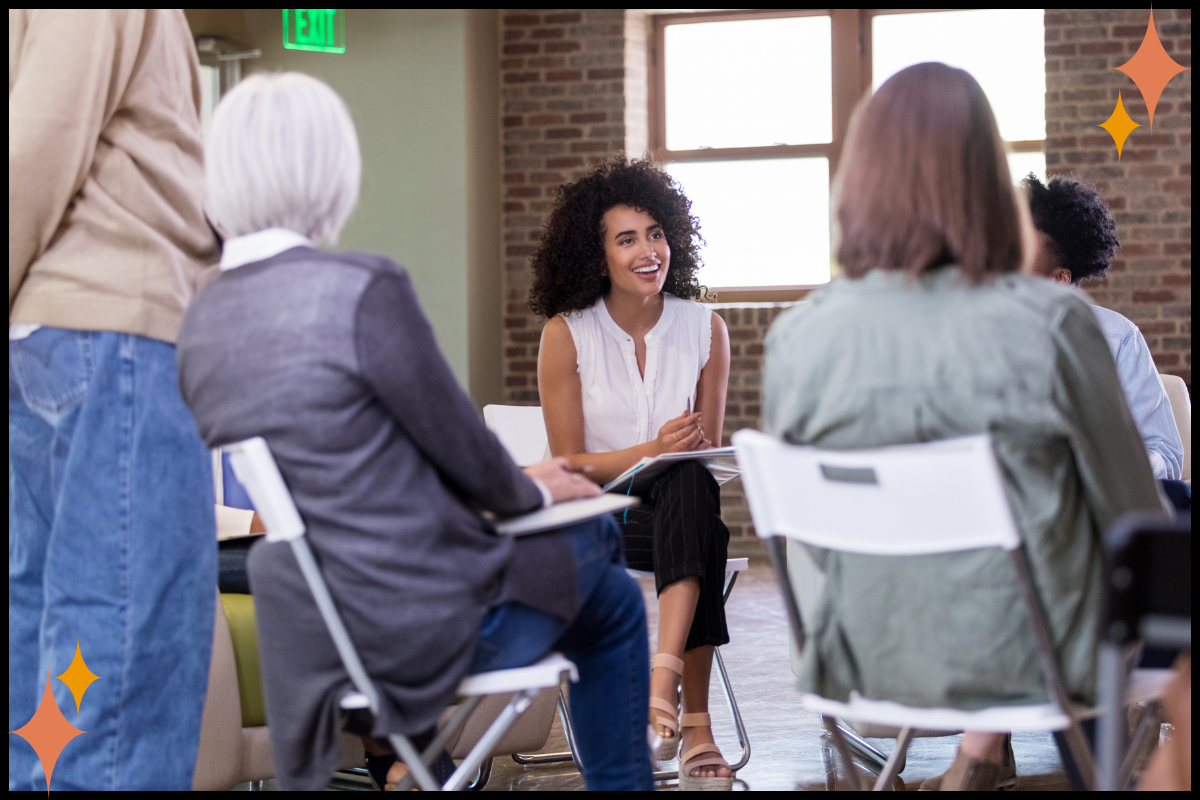 Trauma therapy team practicing a brief check-in ritual before case consultation