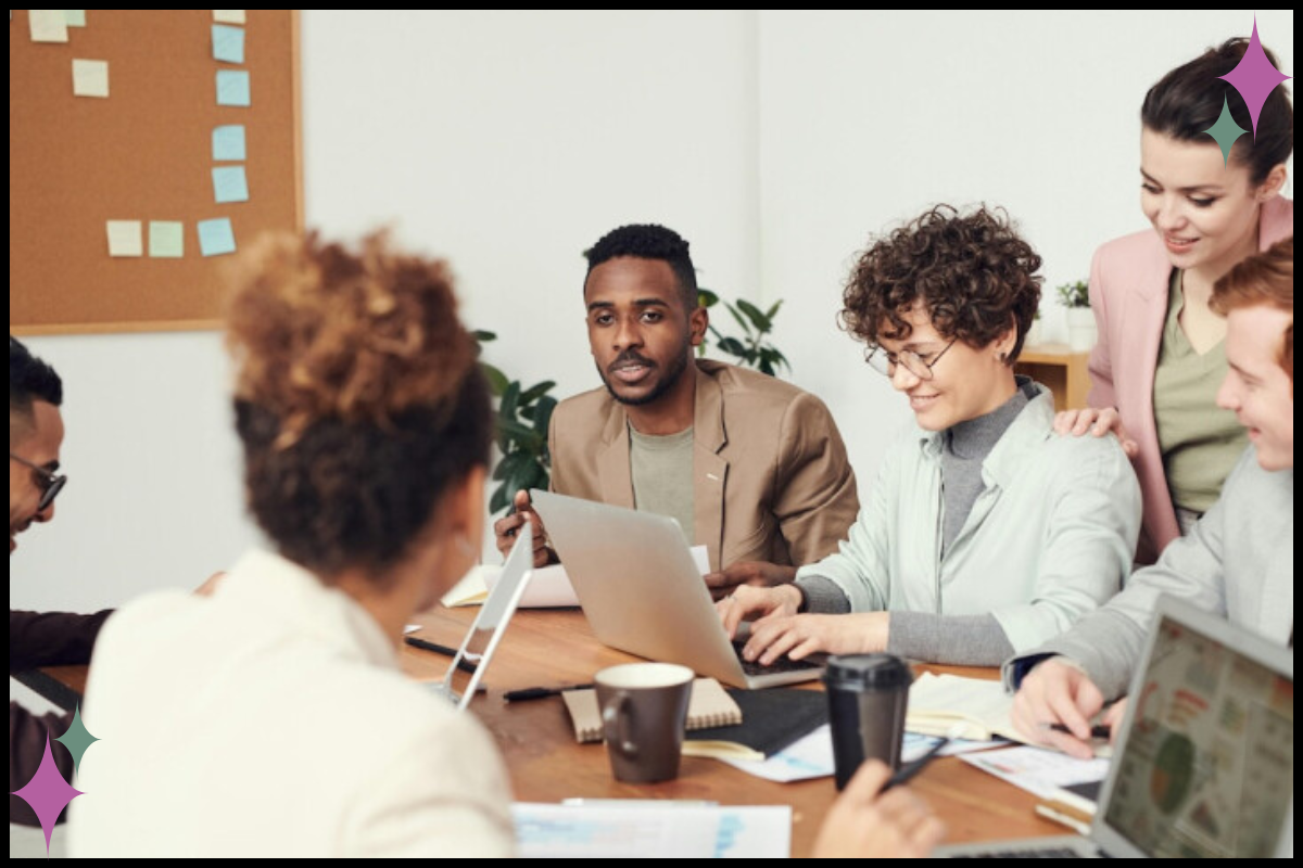 "Trauma therapists in a genuine peer consultation group, illustrating the clinical community many therapists lack."
