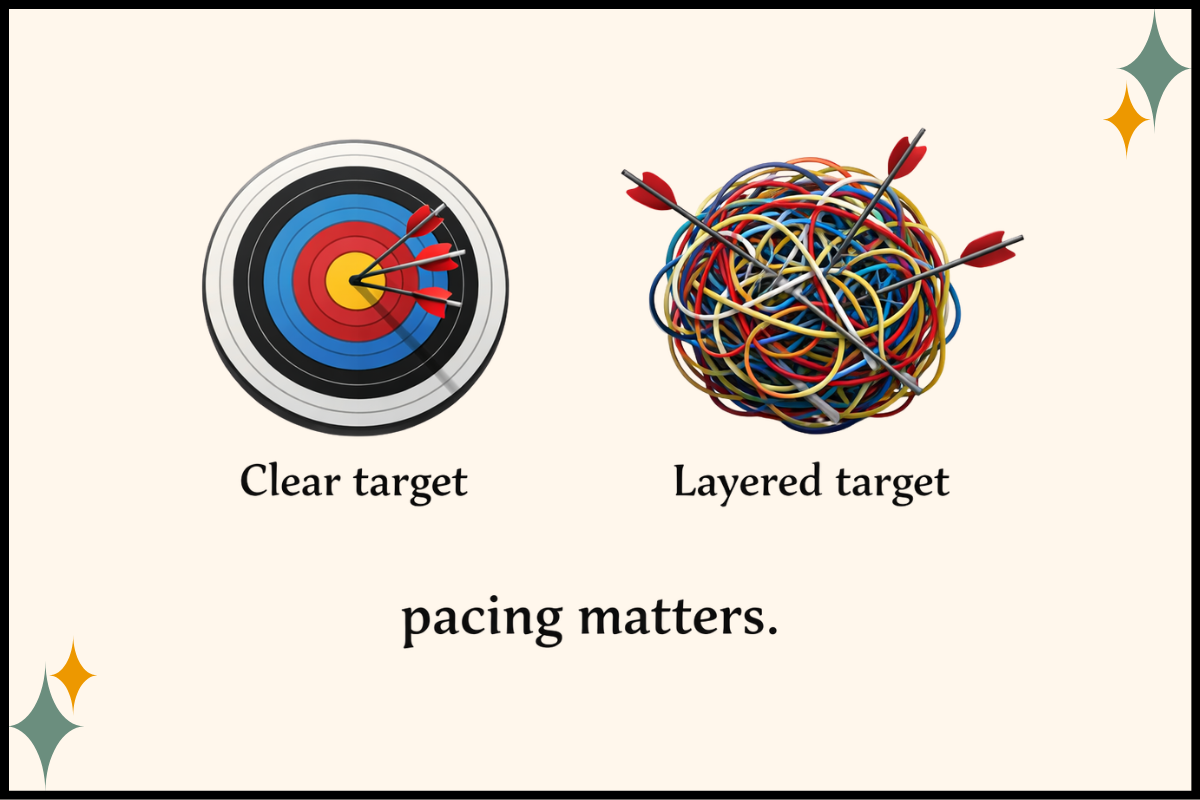 Graphic showing ART therapy can be efficient for clear targets and requires careful pacing for layered or complex trauma.
