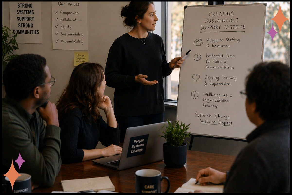 A clinical supervisor advocating for sustainable caseload distribution.