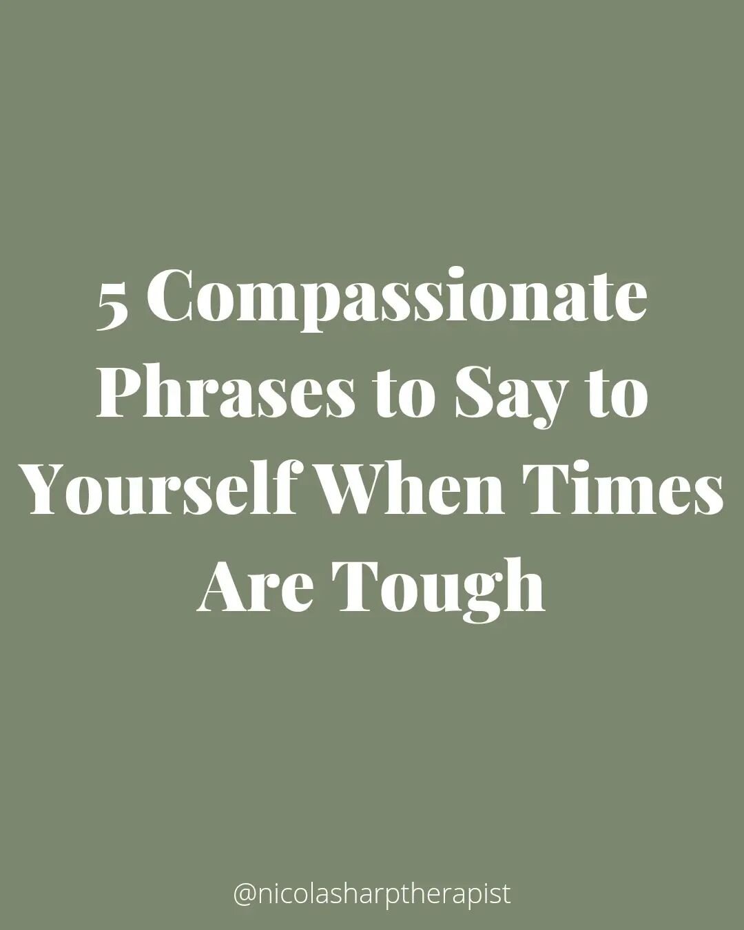 Try remembering these when times are tough 🌿💚🌿

If it's helpful save to your bookmarks for future reference. 

#selfcompassionquotes
#selfcompassionjourney #fierceselfcompassion #criticalmind #selfcriticism #anxietyissues #anxietyhealing #overwhel