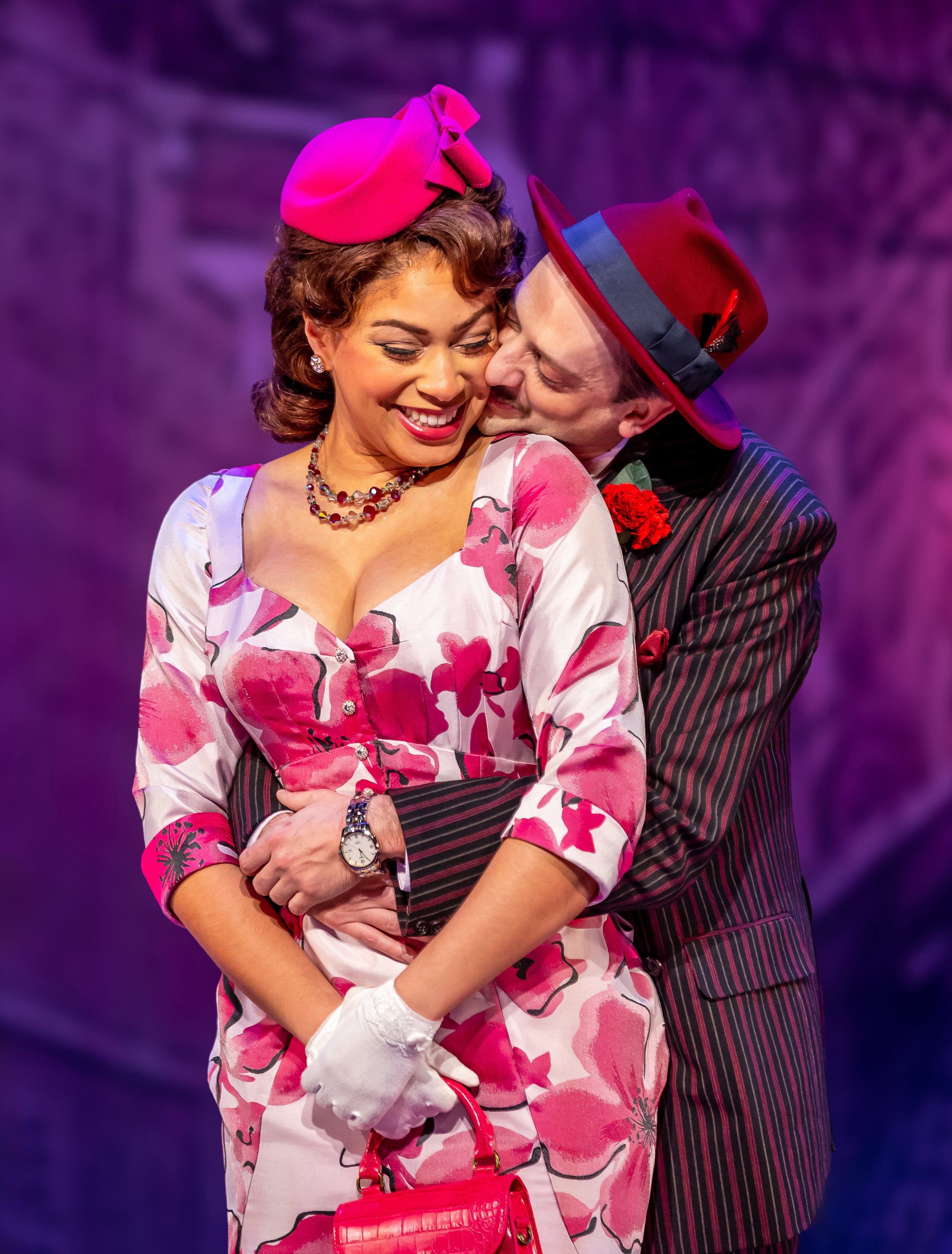 Jackson Evans (Nathan Detroit) and Alanna Lovely (Miss Adelaide) in Guys and Dolls.jpg