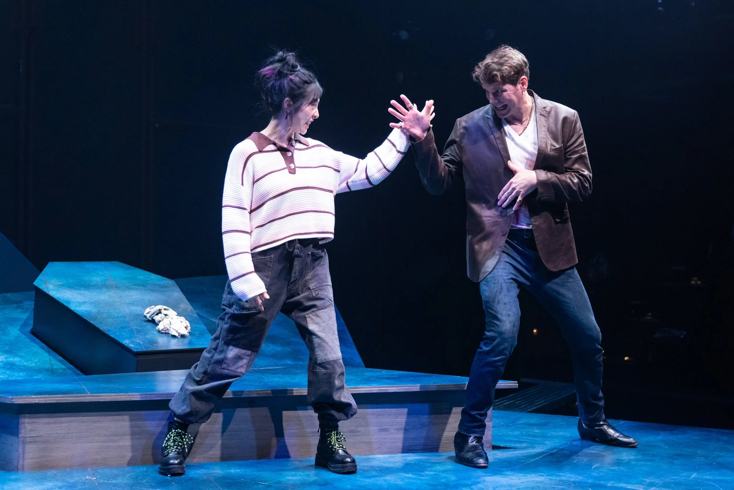 Jin Park (Rose) & Walter Briggs (Roderick).  Photo by Justin Barbin.jpg
